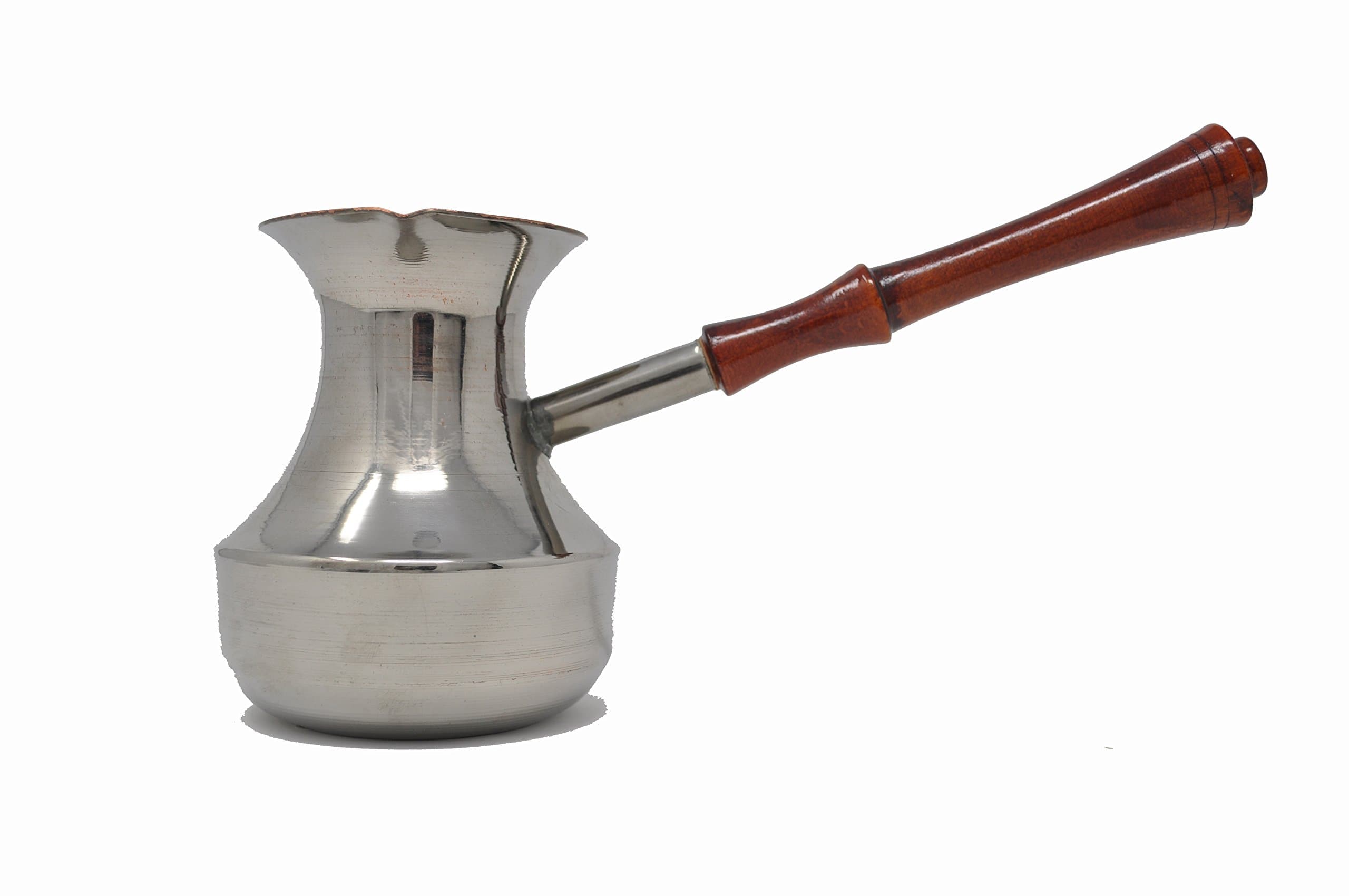 Metal-Coated Copper Coffee-Pot - "Turka" - 390 ml - Suitable for All Cooking Devices Except Induction - At Home or for Camping