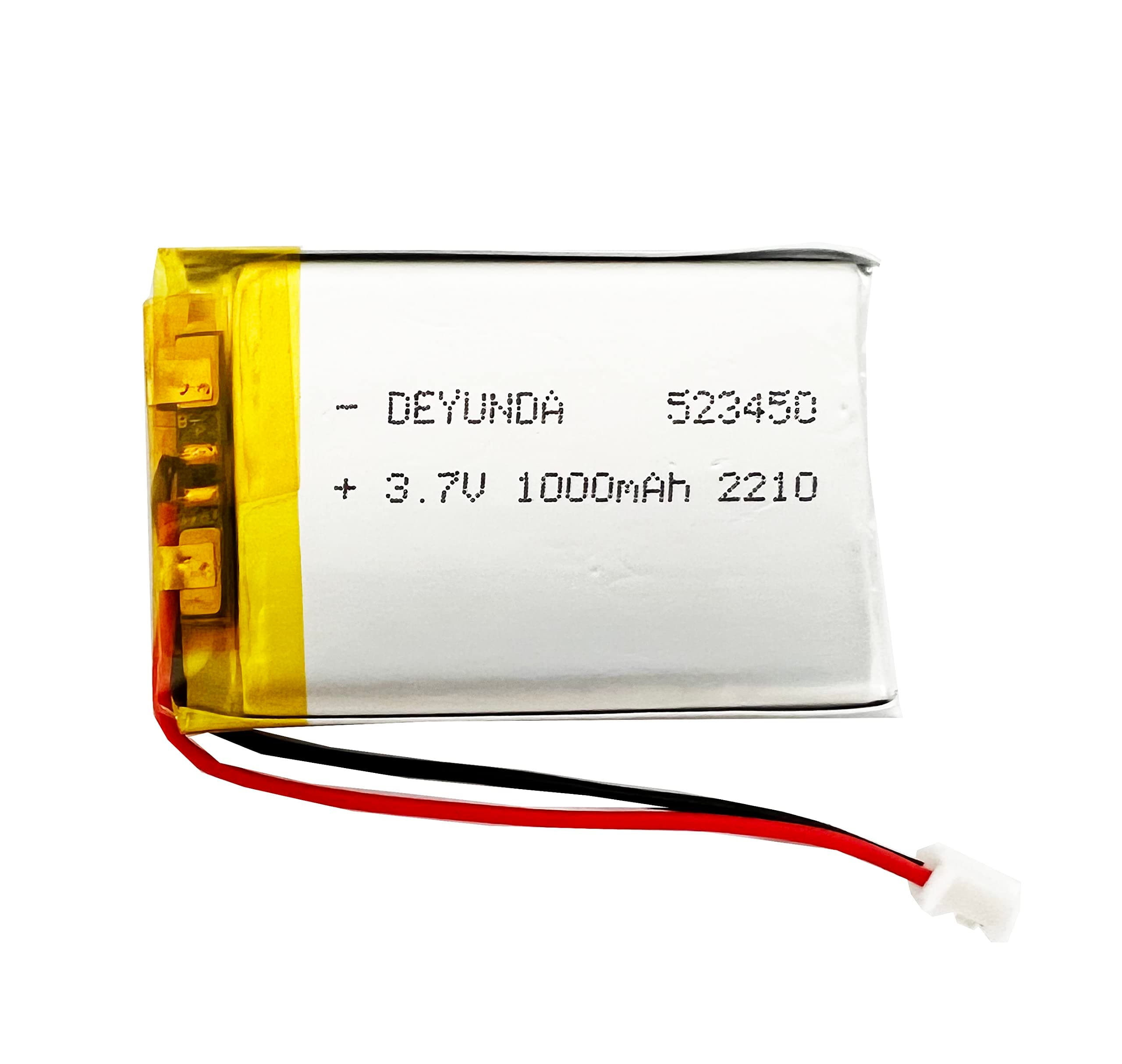 FITHOOD 523450 3.7v Battery Rechargeable LI-PO Battery with JST Connector for Household Appliances