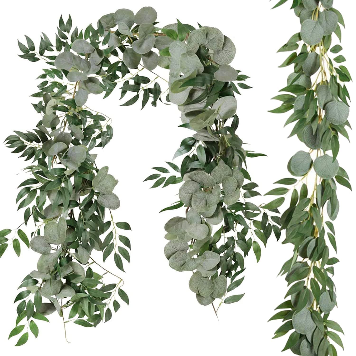 Artificial Eucalyptus Garland 2PC
