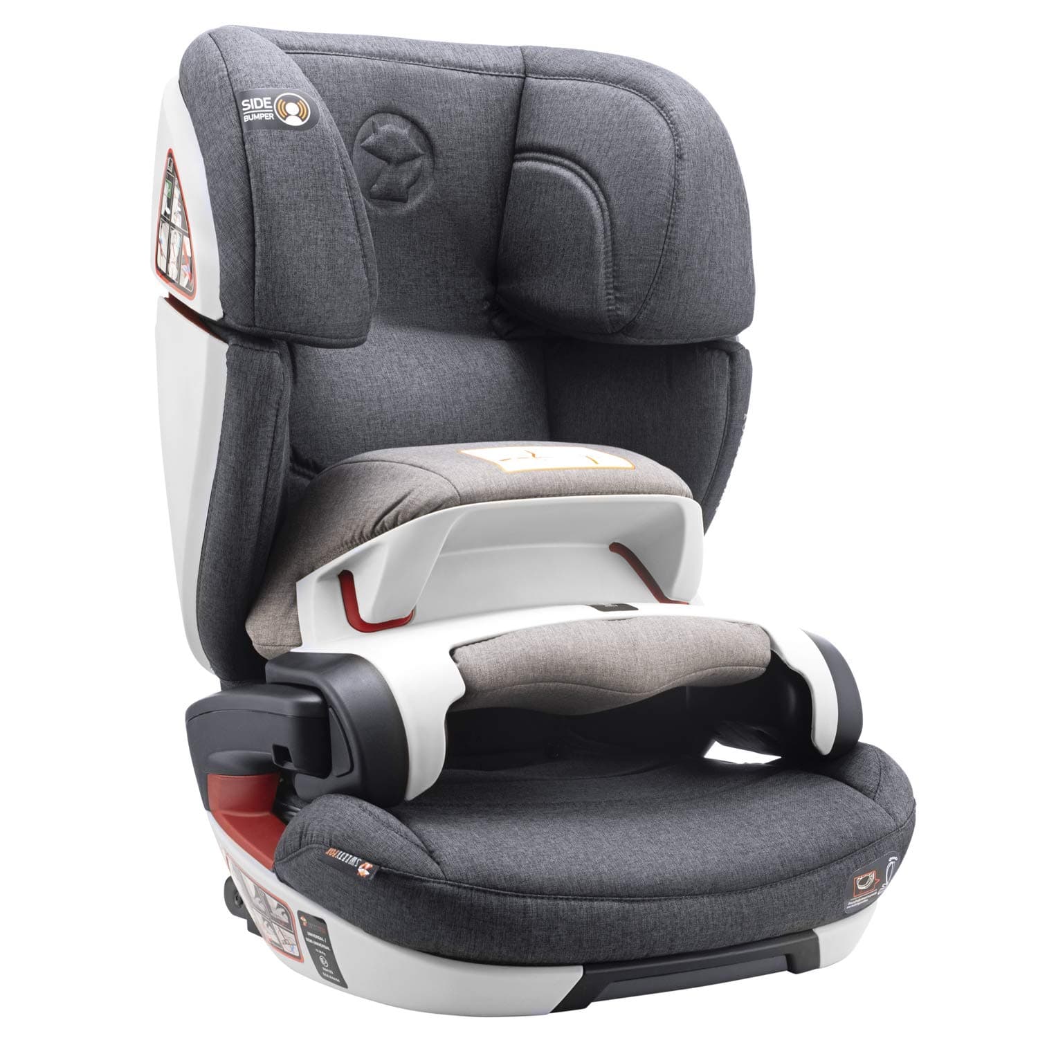 Group 1/2/3 Baby Car Seat, Isofix, with Impact Shield and ECE R44/04 Compliant (Maximum Security for Babies between 9-36 kg) - 1 2 3 Car Seat with Child Booster Seat - Infant and Children Car Seats