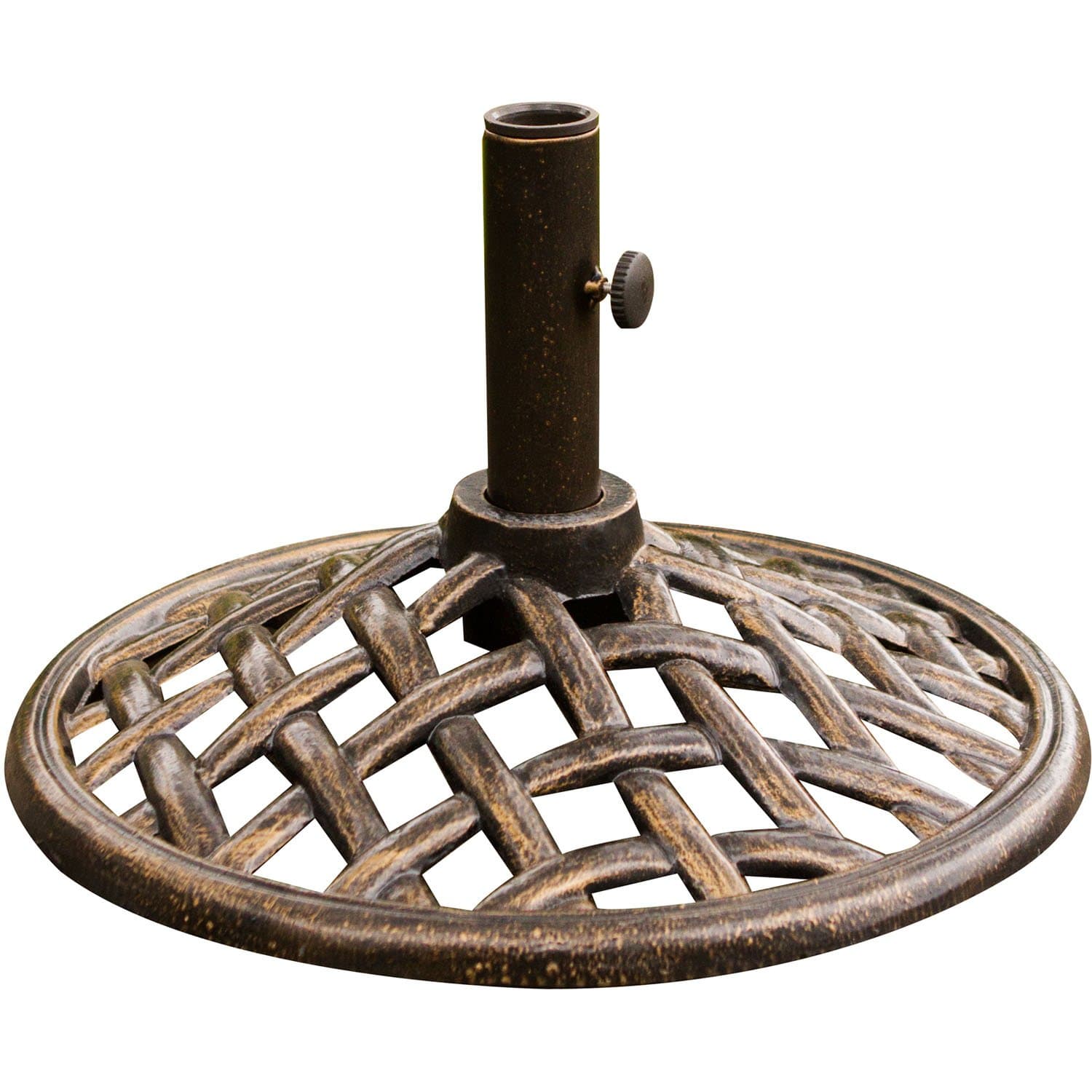 Hanover UMBRELLABASE Iron Umbrella Base for Monaco and Traditions Tiltable Umbrellas