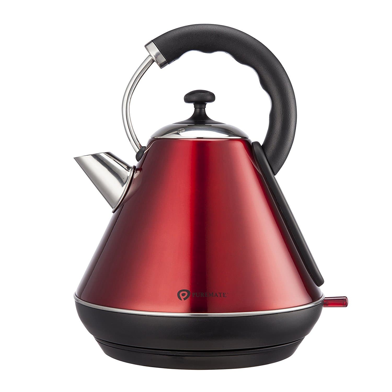 Heaven Fresh Glass Electric Kettle, 1.7L Eco Water Kettle with Illuminated LED, BPA Free Cordless Water Boiler, Auto-off & Boil-Dry Protection, 1500W, White [Energy Class A+++]