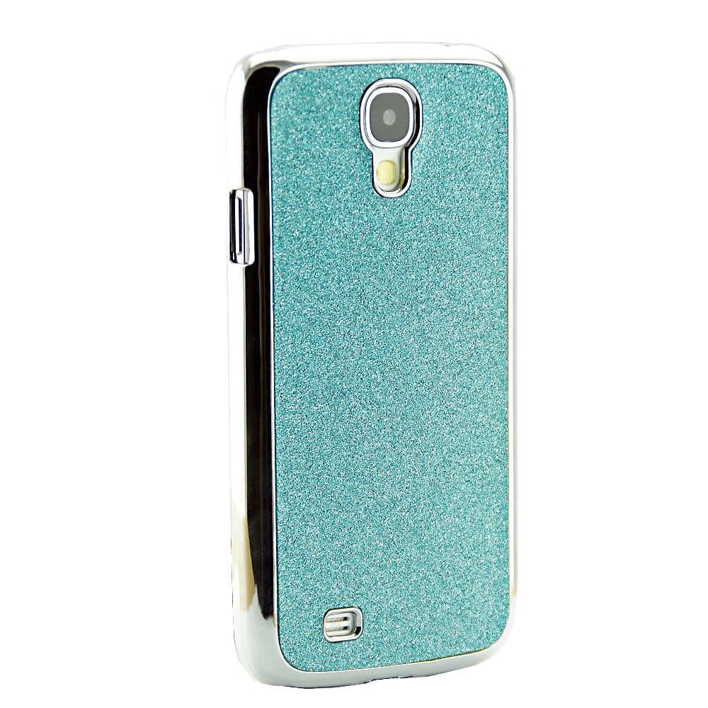light blue Bling Diamante diamond Chrome Shining luxus Back Cover Case Cover fits Samsung S4 I9500 Case