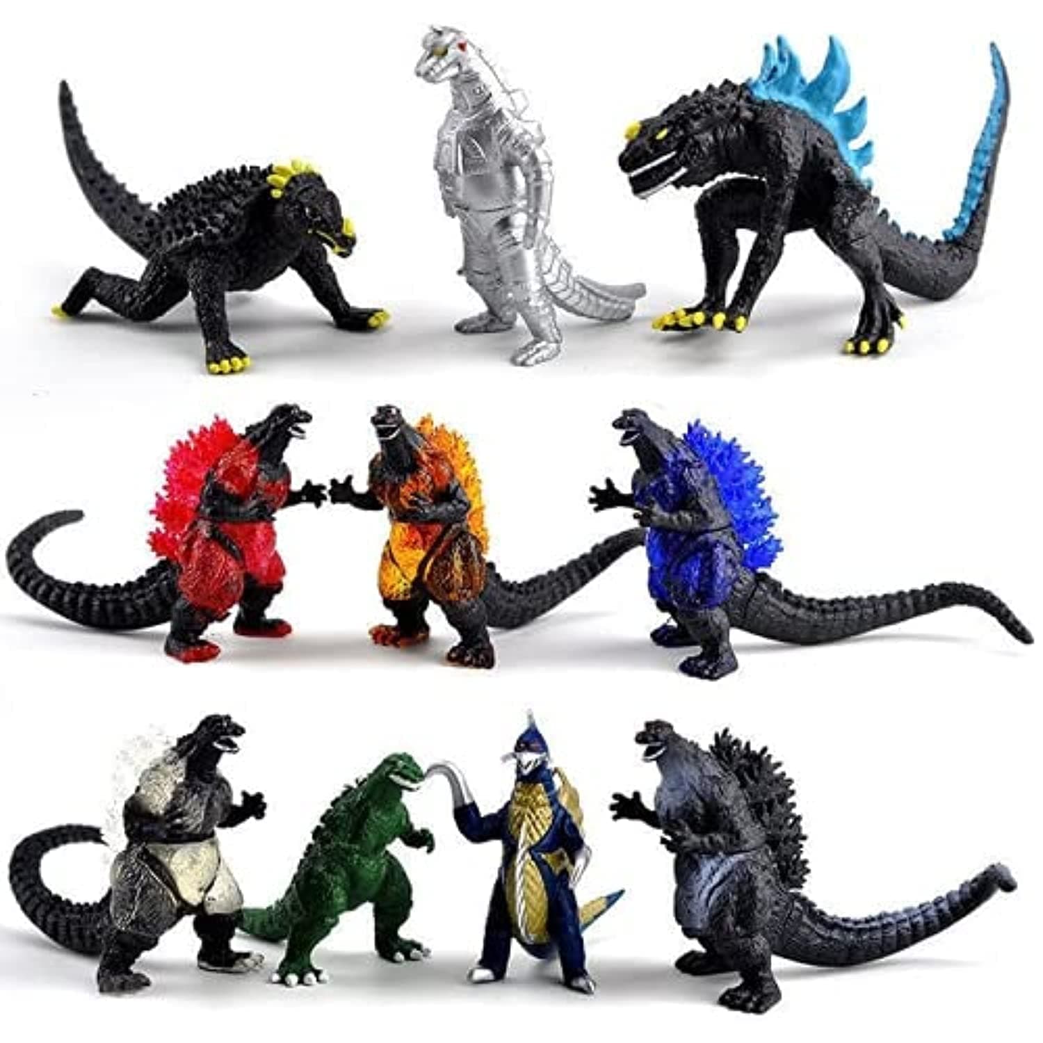SKEIDO 10Pcs/set movie Godzilla action figure collect toppers party decorations bath home decors
