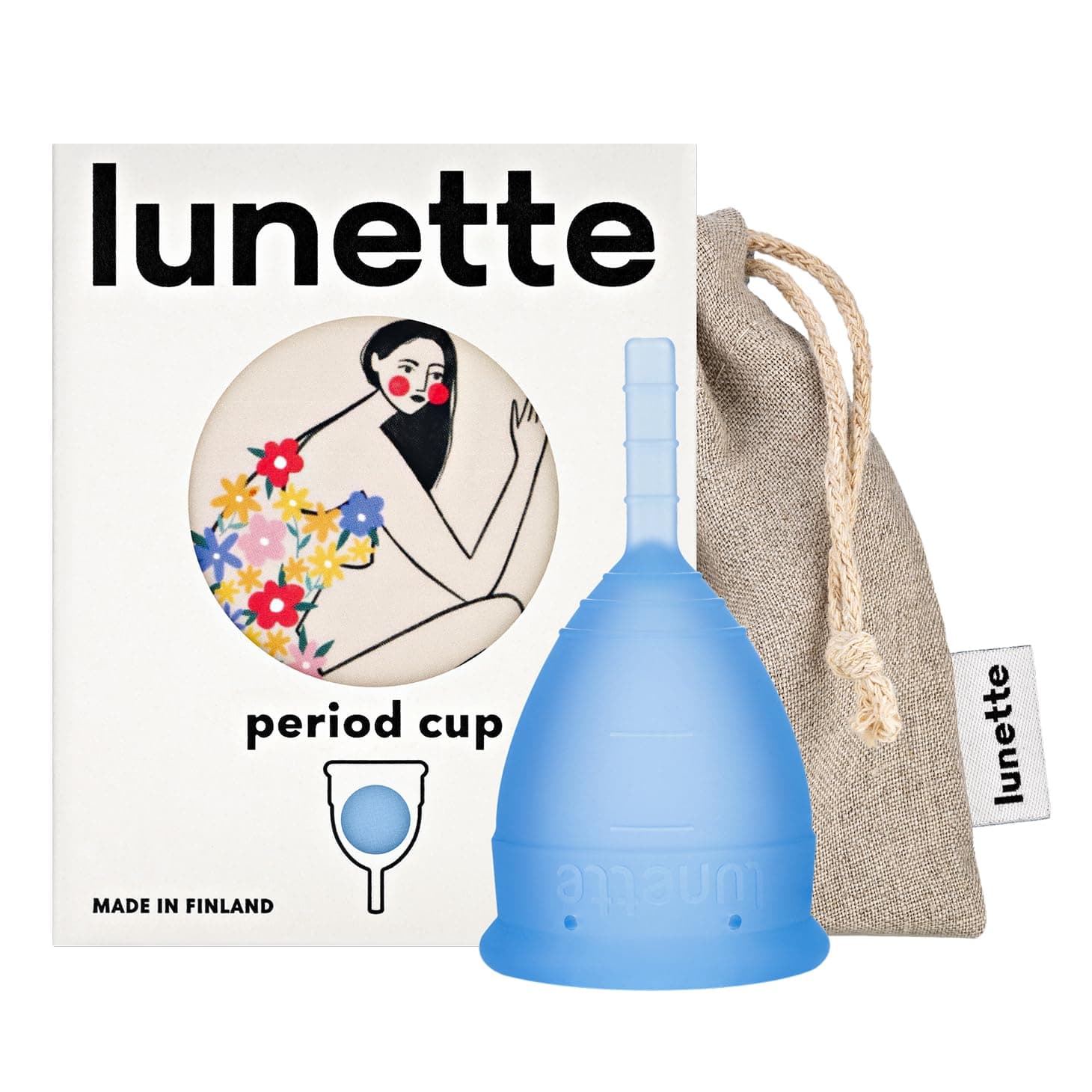 Menstrual Cup (Blue, (for light to normal flow) Model 1)