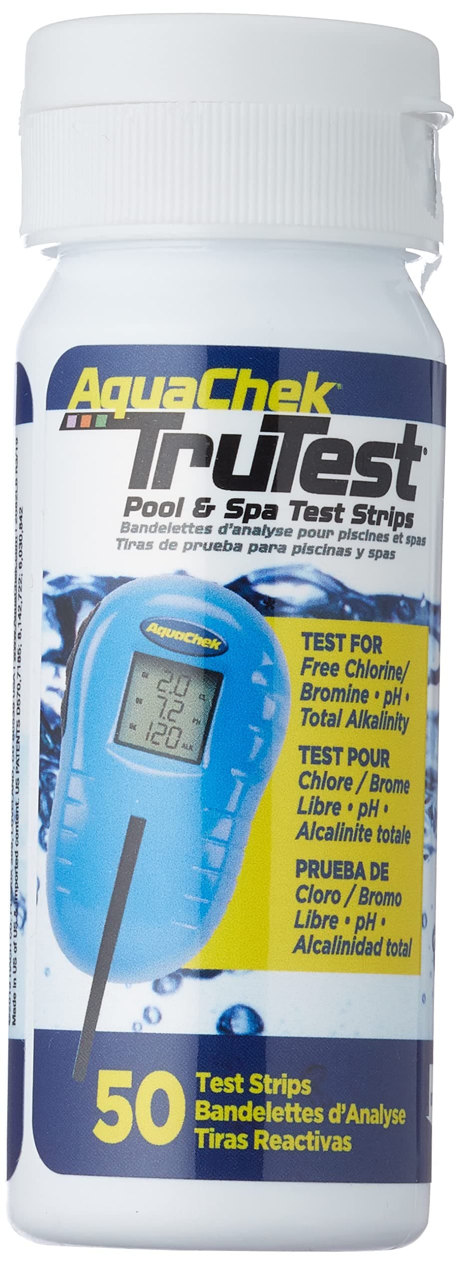 422012001 TruTest Test Strips Refill Pack - Chlorine pH and Alkalinity - 50 Strips