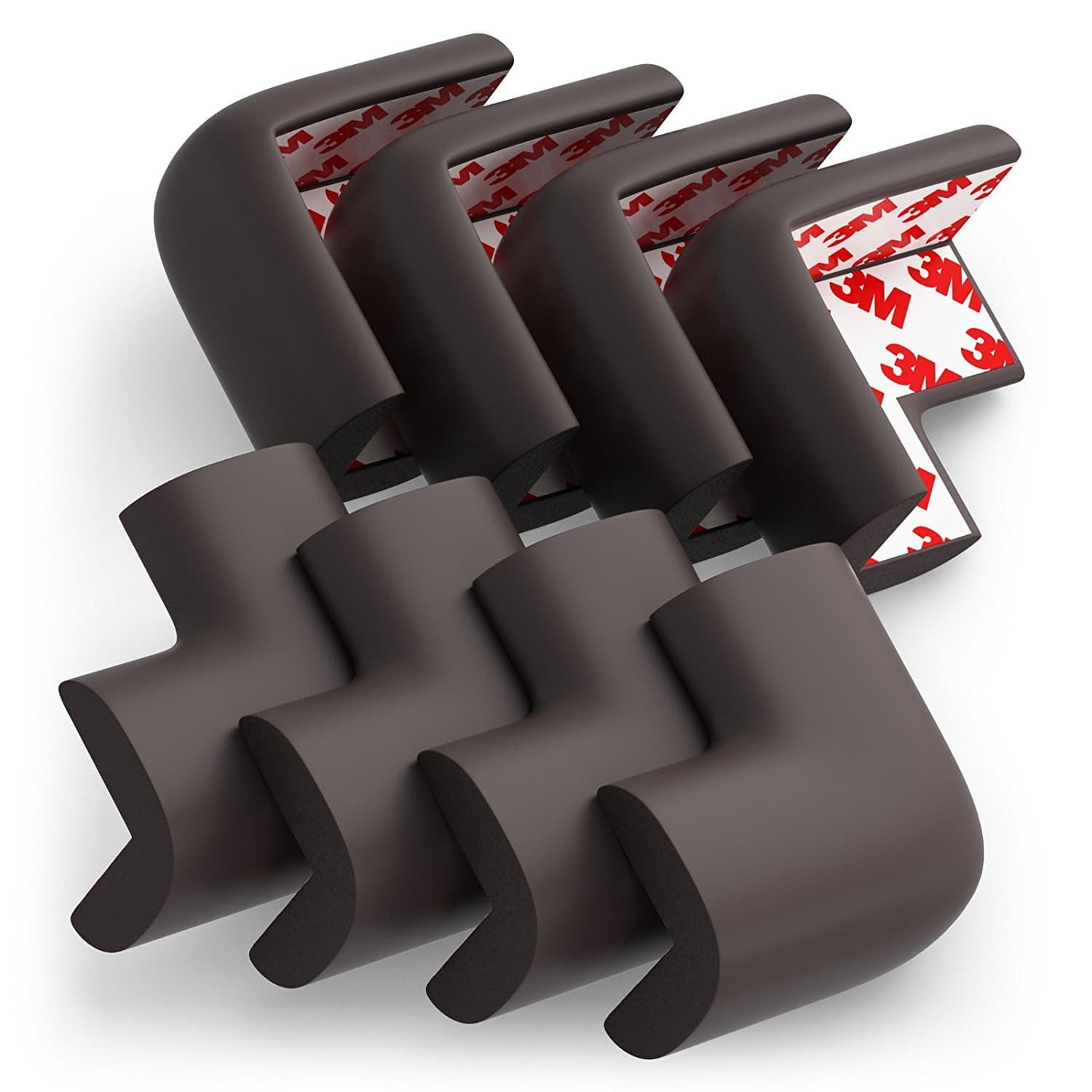 Baby Proofing Corner Guards,Soft Edge Protectors,3M Adhesive Tape 20 Pack Kit