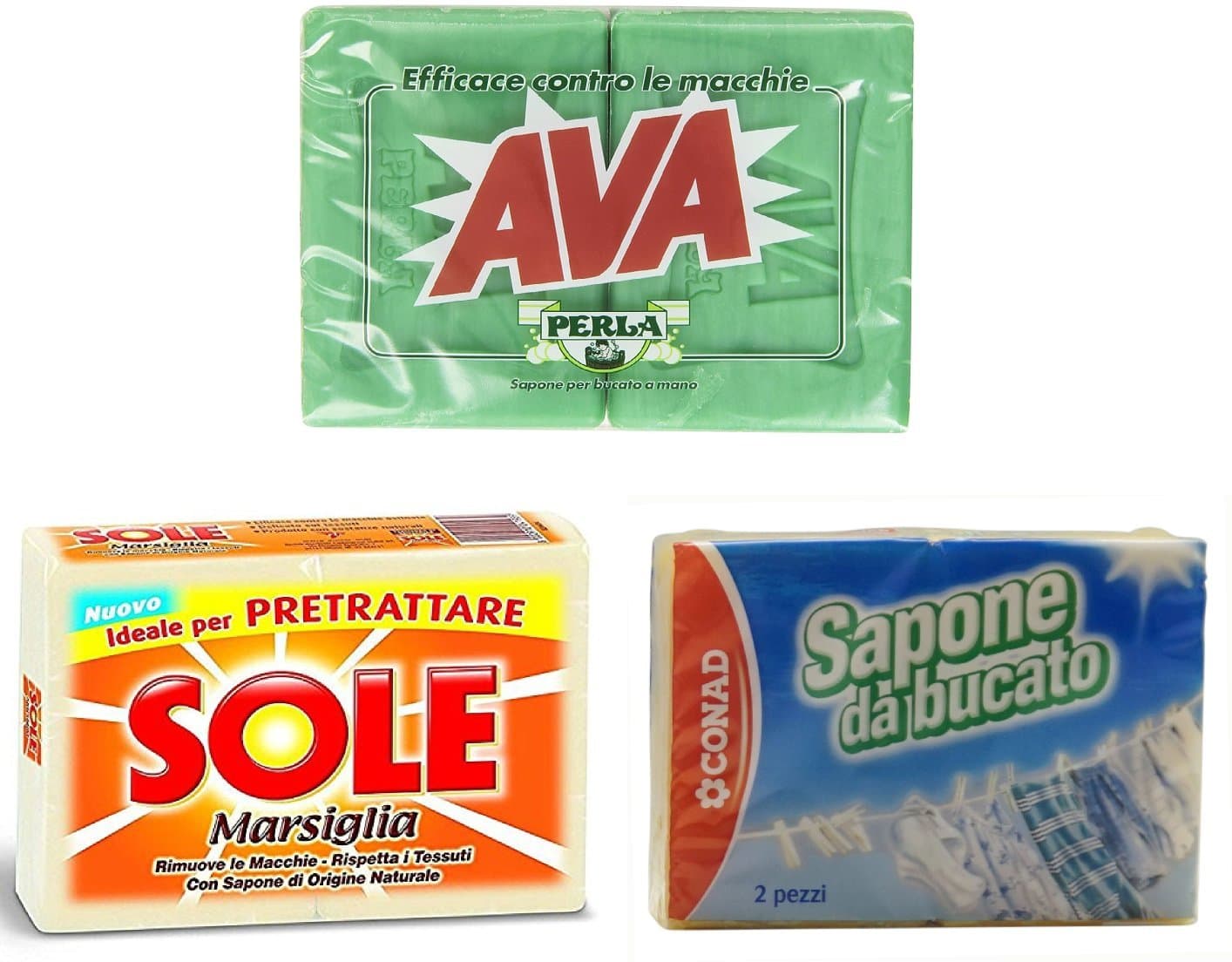 Set of 6 Laundry Soaps for Pre-Treating 45.85 Ounce (1.300g) Soaps