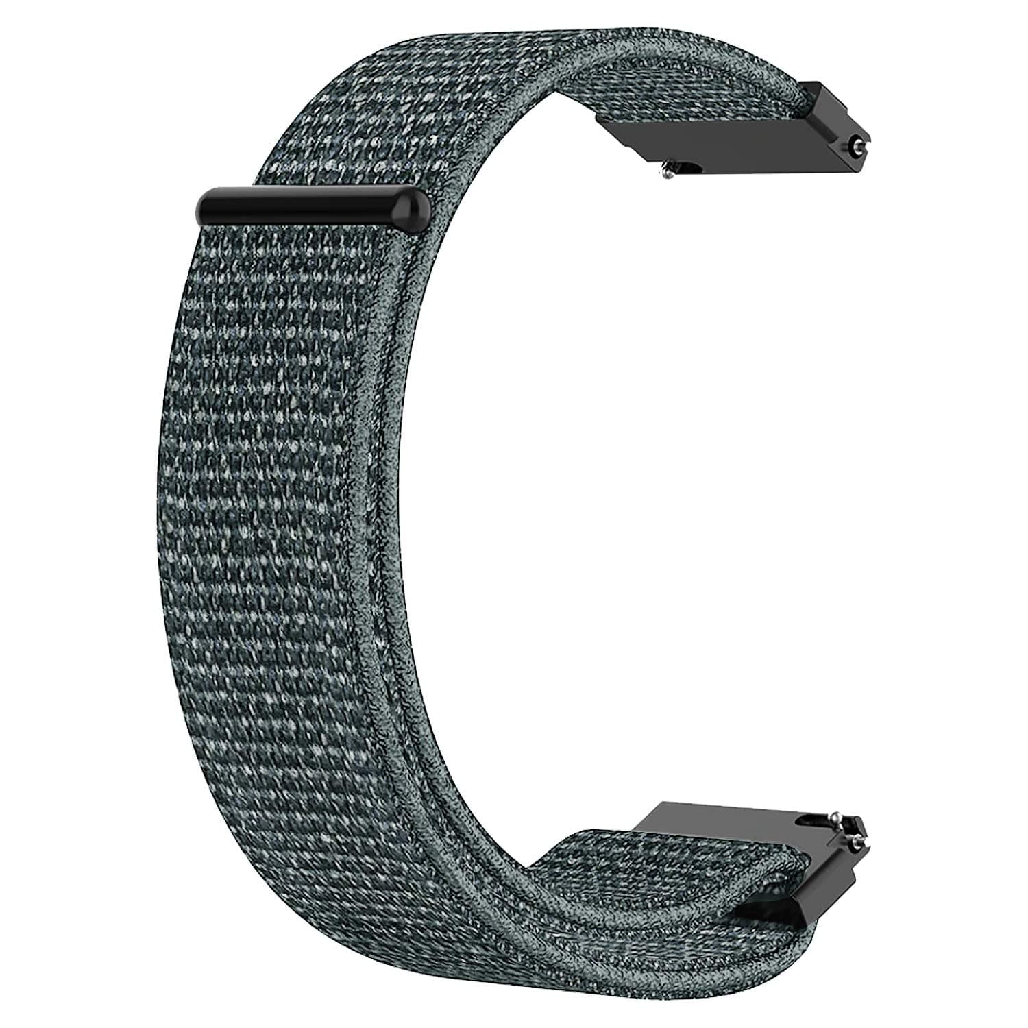 ACM Watch Strap Nylon Soft Loop 22mm Compatible with Noise Colorfit Victor Smartwatch Sports Band Grey