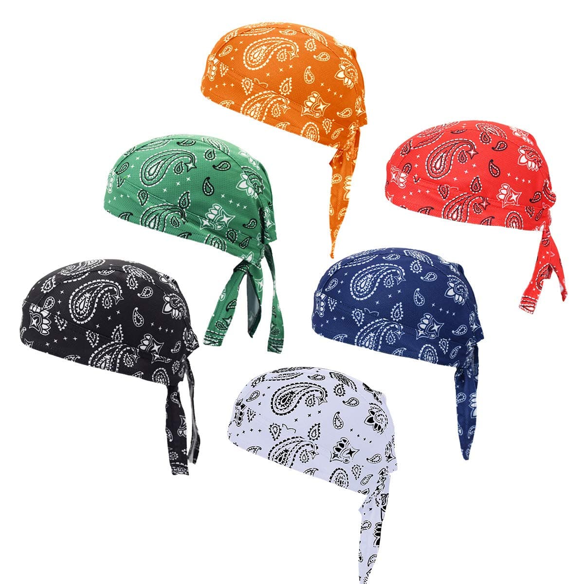 Doo Rag Bicycle Skull Caps Helmet Liner Cooling Hat Cap Summer Sweat Wicking Beanie Cap Hat for Women & Men