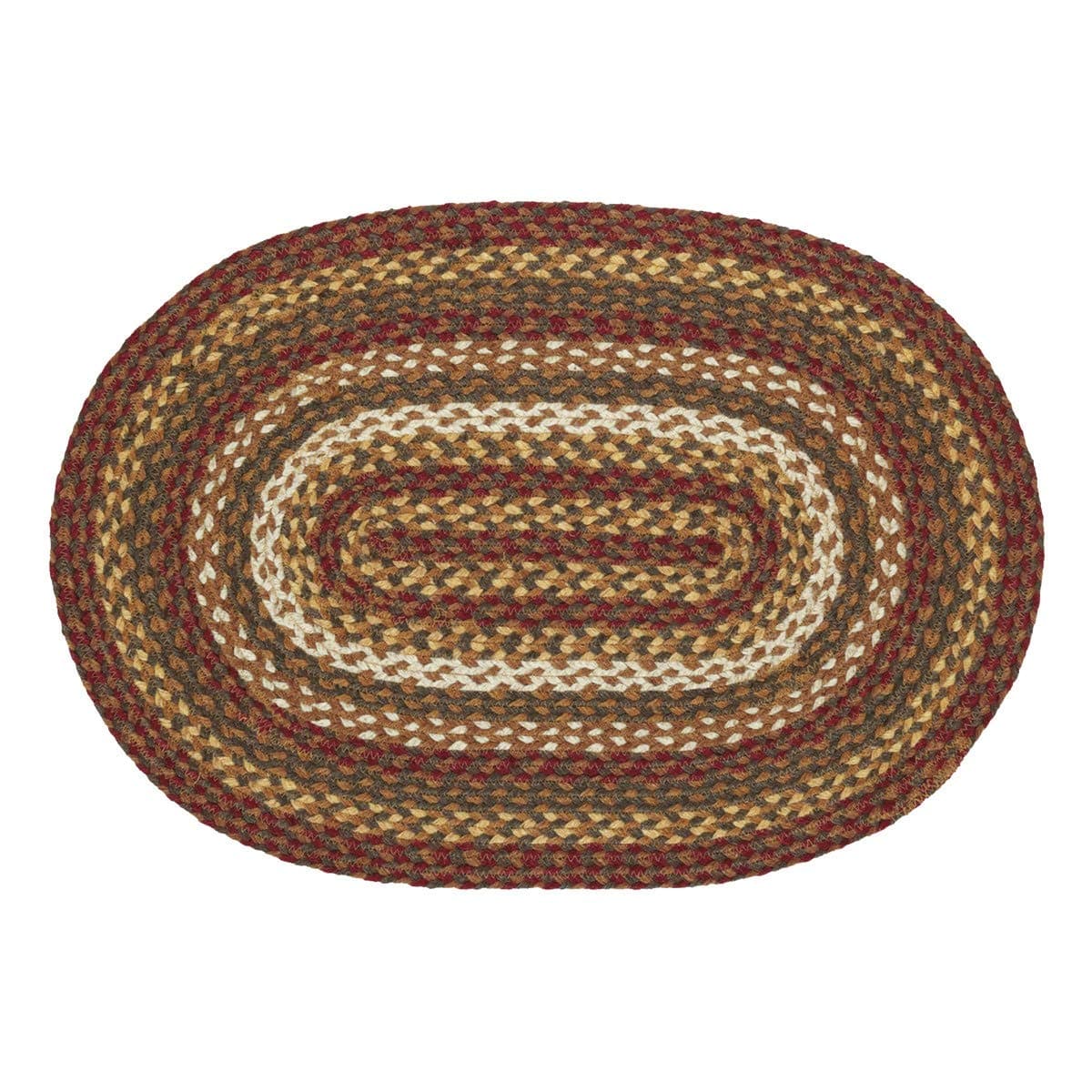 VHC Brands 10713 Rustic & Lodge Flooring-Tea Cabin Green Oval Jute Rug