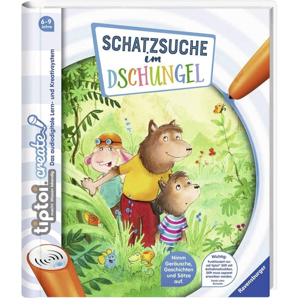Ravensburger Schatzsuche im Dschungel children's book Schatzsuche im Dschungel, Animals, Hardcover, Karla Recke, Antje Hagemann, German, German, 16 pages