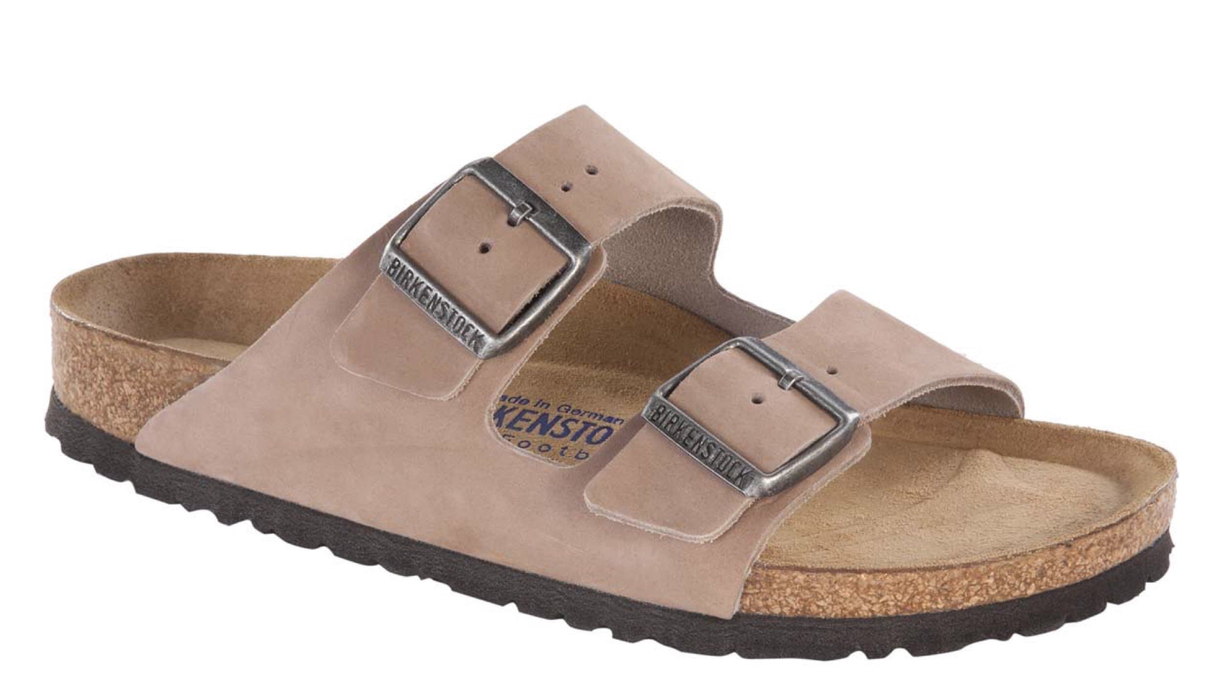 Birkenstock Unisex Arizona Caribou Nubuck Sandals - 38 N EU