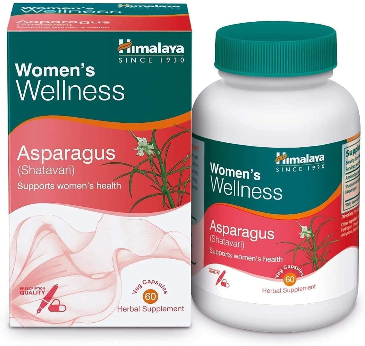 Asparagus 60 Capsules(Shatavari); Healthy Lactation Supports, Women's Health Support; Natural
