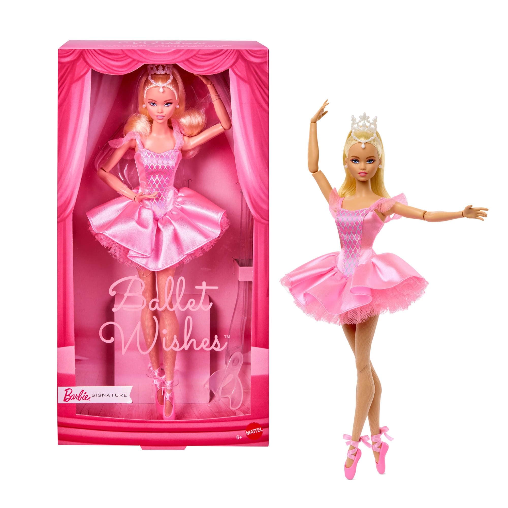 Signature Ballet Wishes Doll, Collectible Fashion Doll in Satiny, Pink Tutu with Blonde Hair and Giftable Packaging