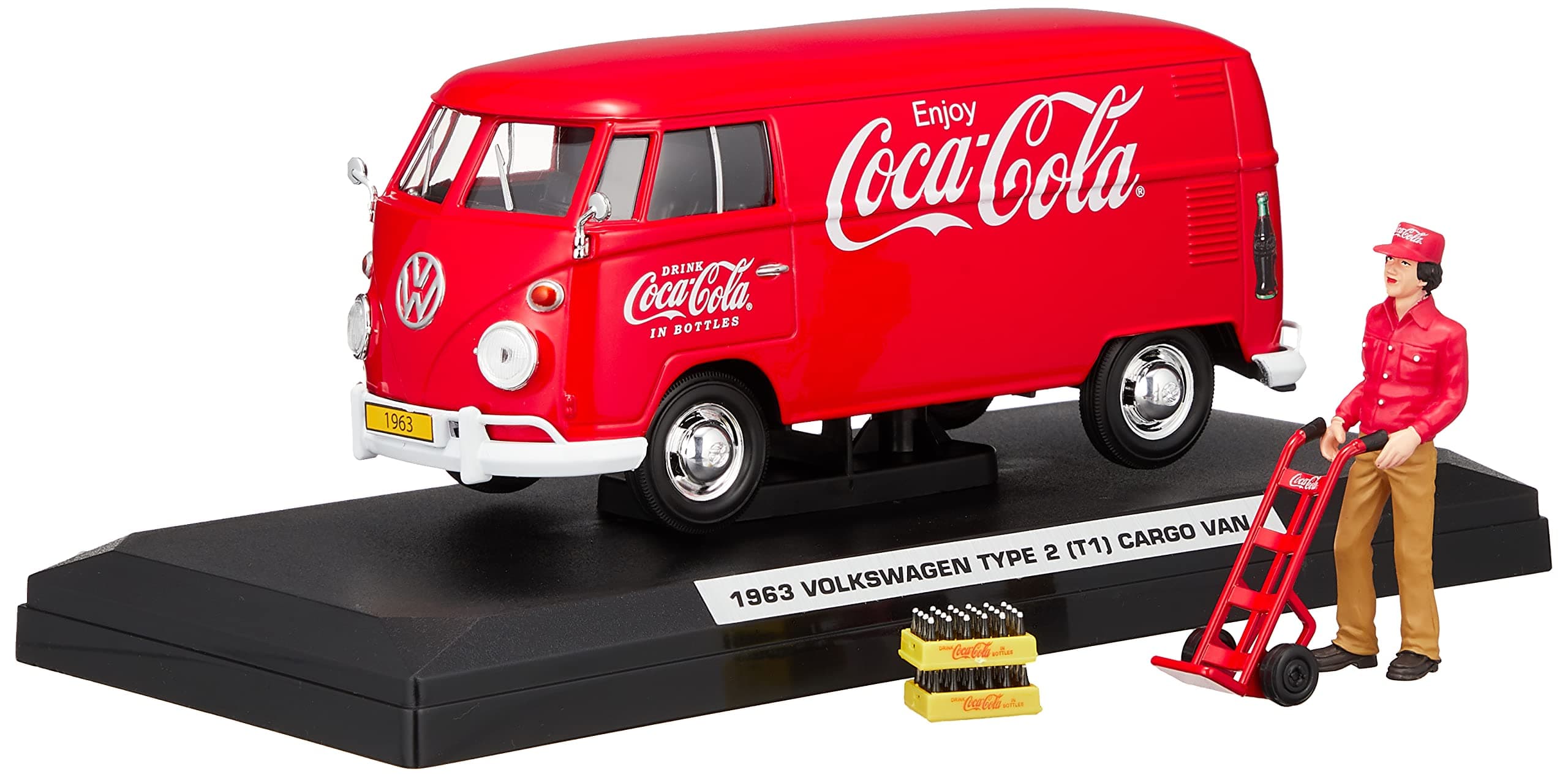 Coca-Cola Collectibles 1/24 VW Type 2 T1 Cargo Van Red 1963 Assembled