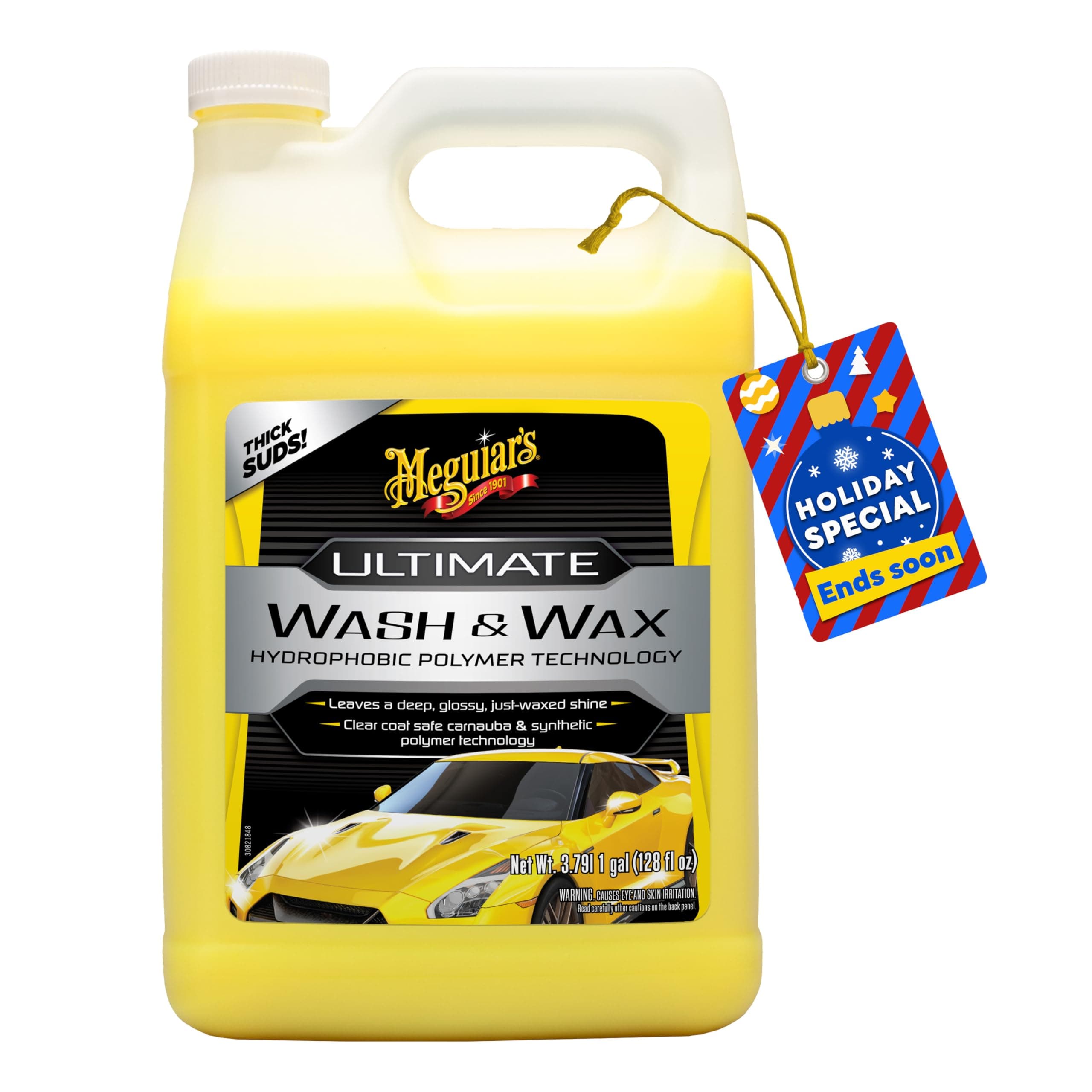 Meguiar's G17701 Ultimate Wash & Wax Cleaner, 1 Gallon