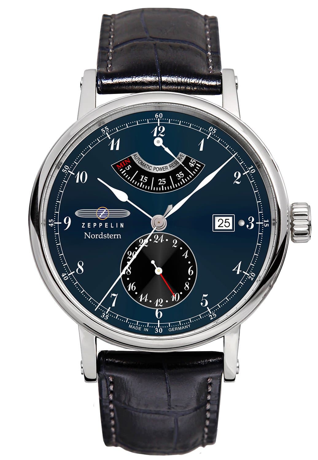 Graf Zeppelin Nordstern Automatic Watch with Power Reserve and Sapphire Crystal 7560-3