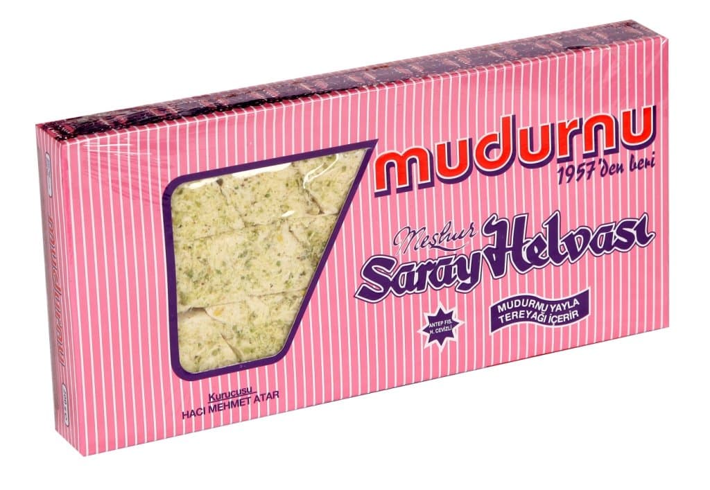 Turkish Floss Halva Helva Fresh Turkish Sweet Pismaniye Cotton Candy Traditional Saray Helvasi 200 Gram (7 oz) (Pistachio)