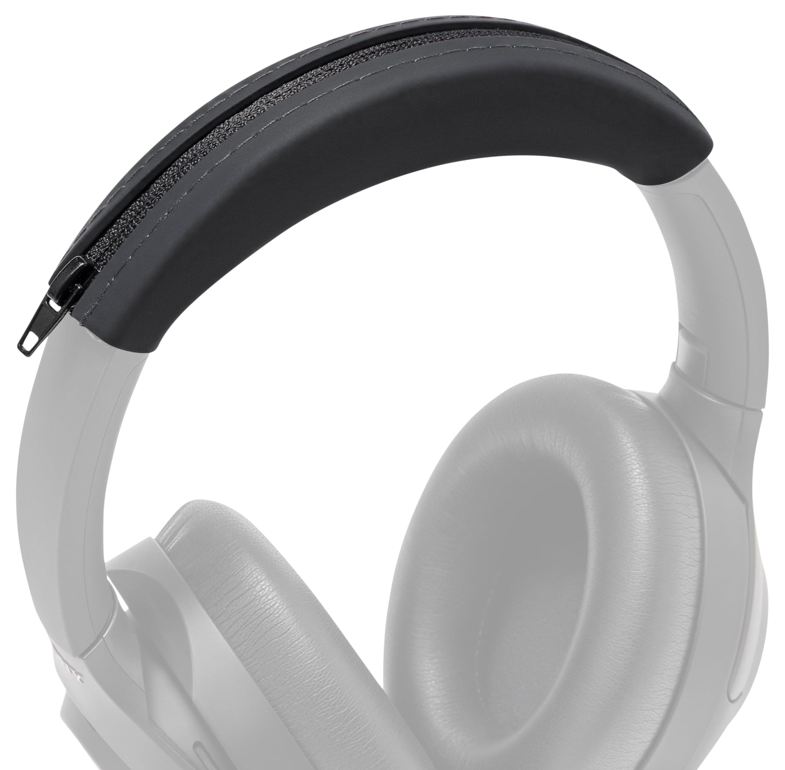 WC BandZ XM3 / XM4 - Silicone Headband Cover for Sony WH1000XM3 & WH1000XM4 Headphones by Wicked Cushions | Enhanced Comfort, Style, & Sweat Protection | Exclusively for Sony XM3 / XM4 | Black