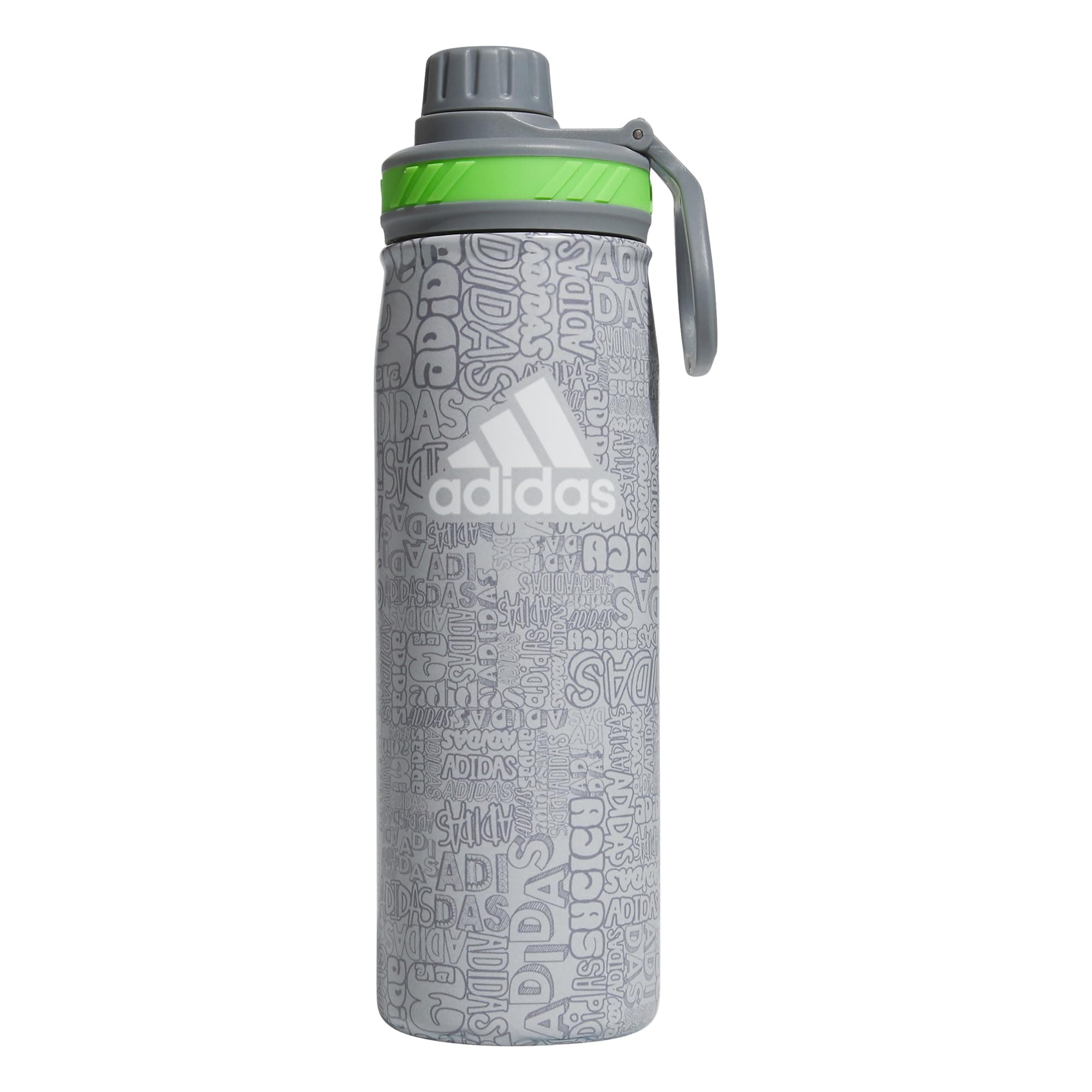 adidas Stainless Steel Metal Water Bottle 20 oz (600 mL) Screw Cap