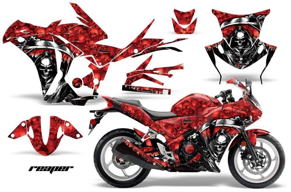 Honda CBR 250R Graphics 2010 - 2013: Reaper - Red