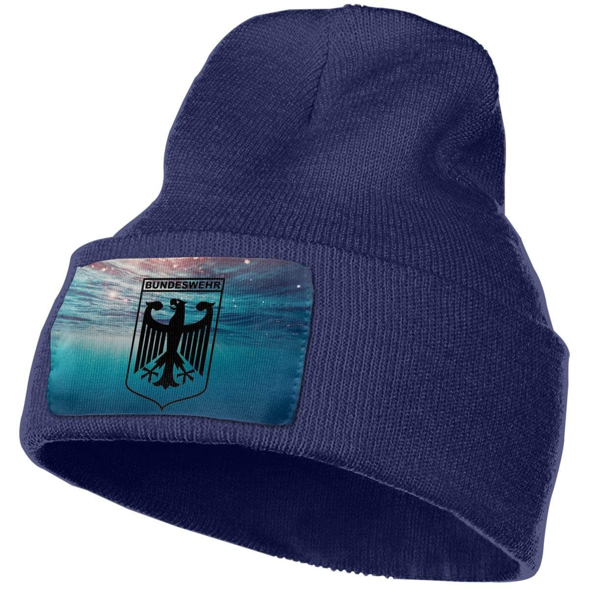 Helidoud Bundeswehr Logo with Text Winter Beanie Hat Knit Skull Cap for for Men & Women