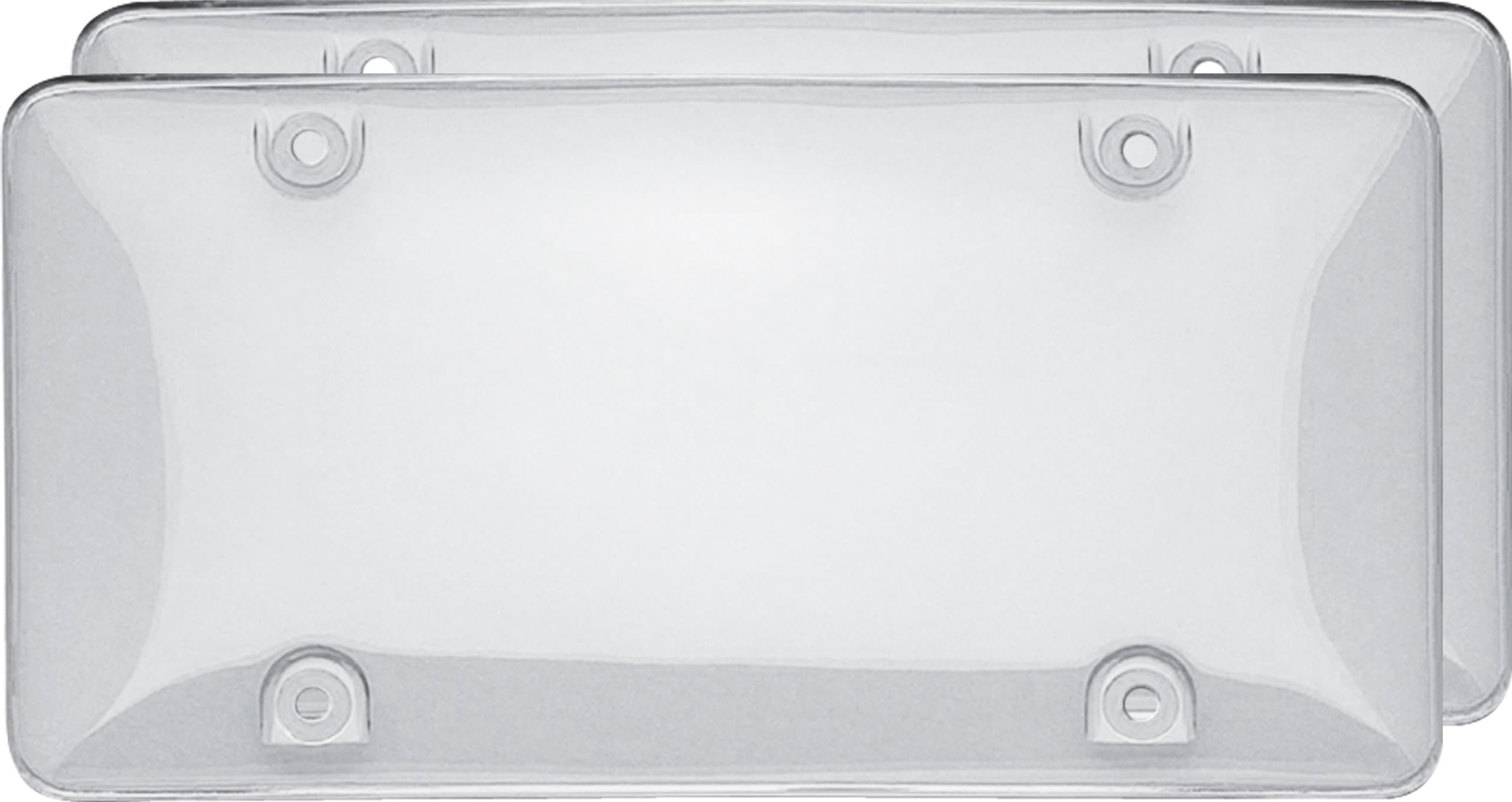 Cruiser Accessories 72101 Double Bubble Valu-Pak License Plate Shield/Cover, Clear