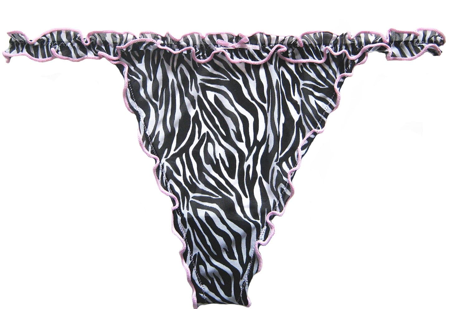 Black and White Zebra Print Thong,to fit UK14