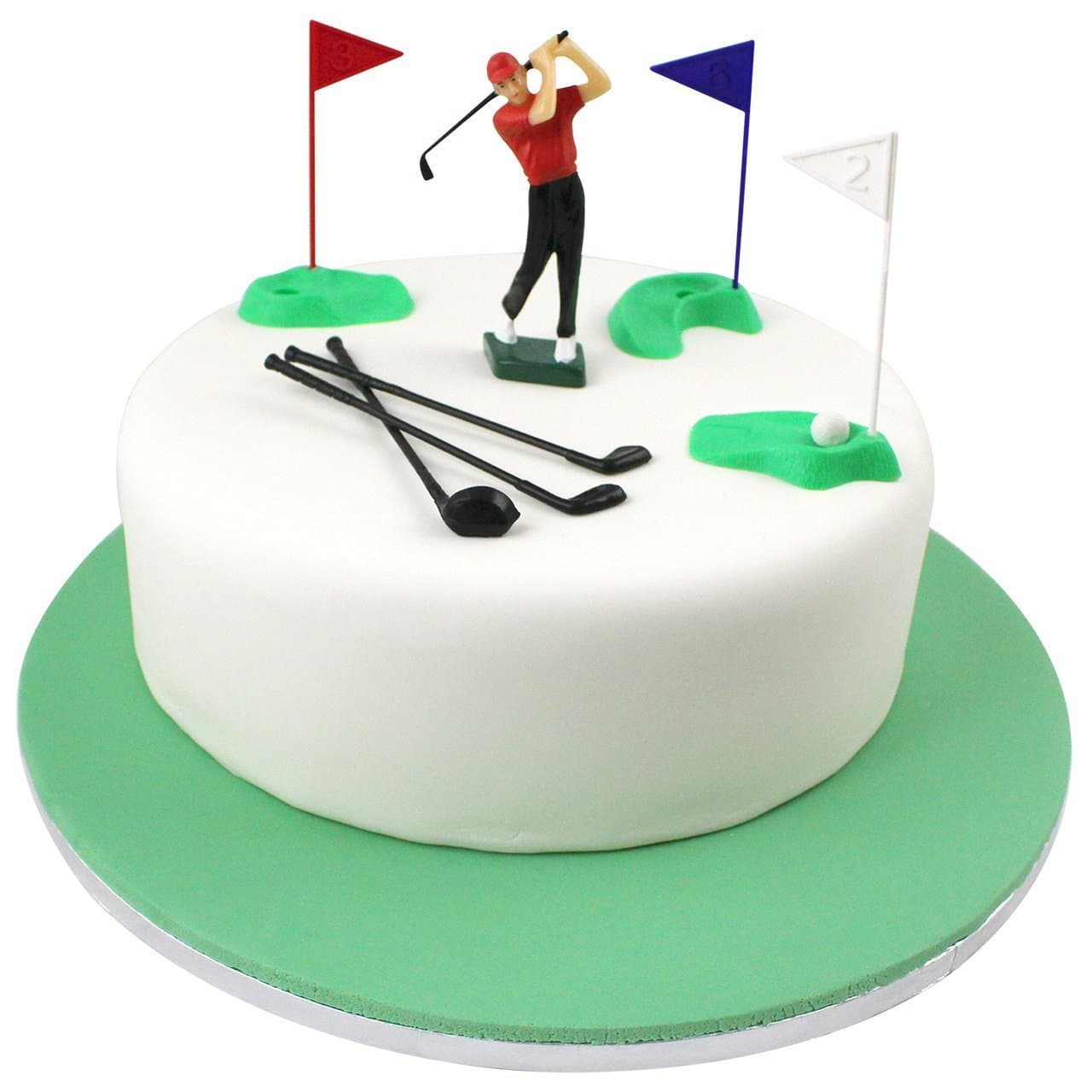 PME GS010 Modern Golf Cake Topper Decoration, Multicolor