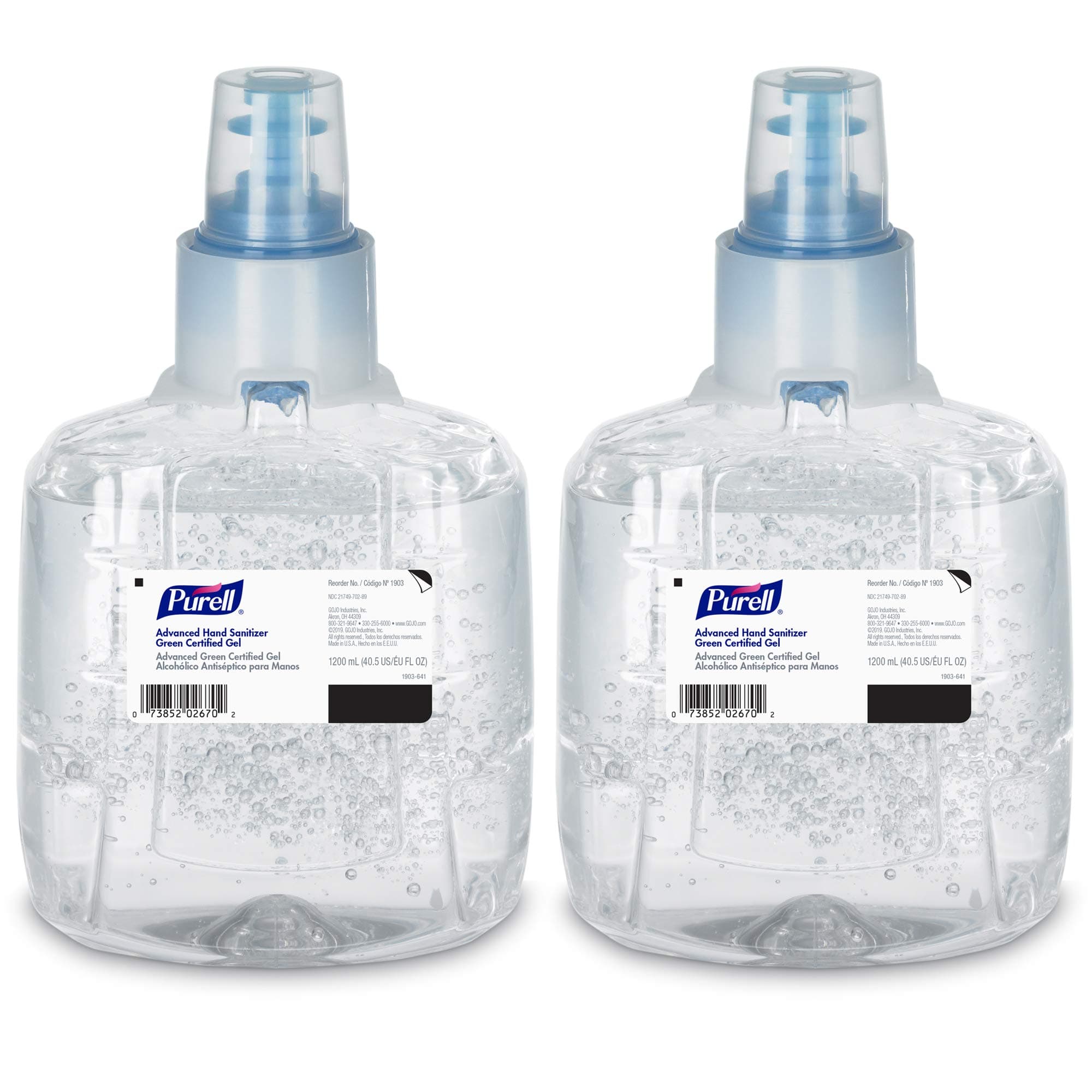 Purell 1903-02 LTX Refill, Advanced Green Certified Hand Sanitizer 1200 milliliters 1903-02 2