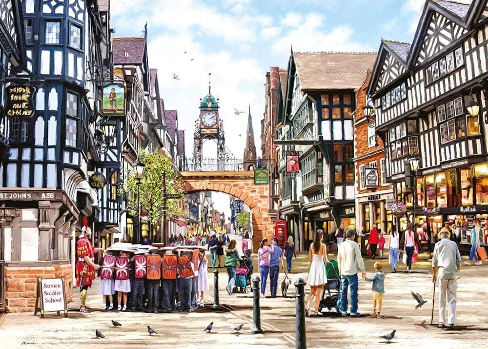 WXLSL Jigsaw Puzzle 1000 Piece Chester Adult Puzzle Kids Puzzle Wooden Puzzle Toy Diy Kit Home Decor