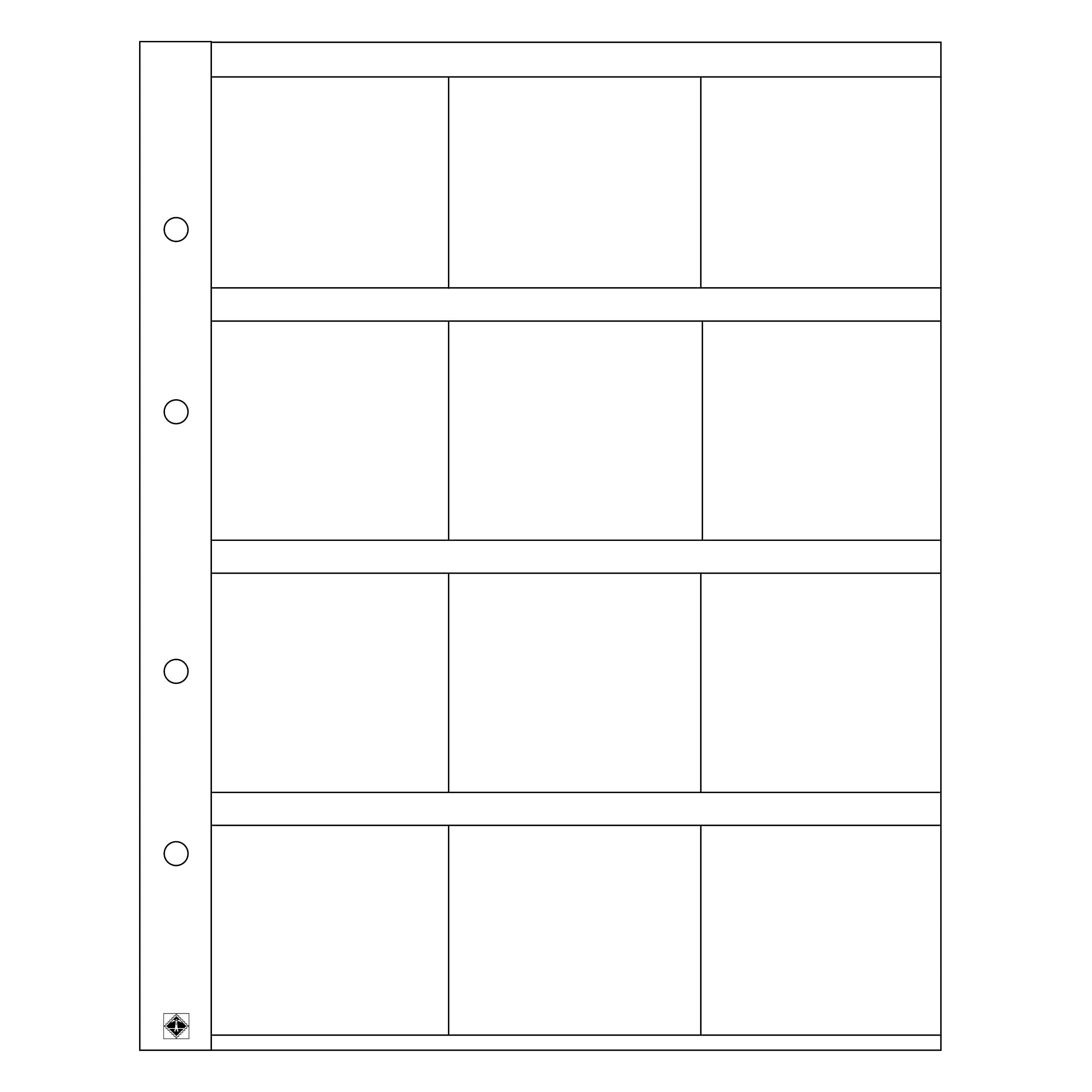Leuchtturm Optima K50-12 309197 Coin Sleeves Transparent Compartments for Coins and Coin Frames up to 50 x 50 mm Size - Pack of 5