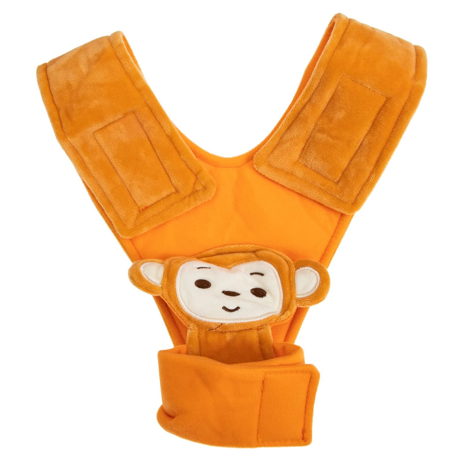 Toyvian Baby Bottle Holder Adjustable Stroller Bottle Strap Cartoon Monkey Cup Bracket for Hands Free Baby Feeding 9x25x32CM