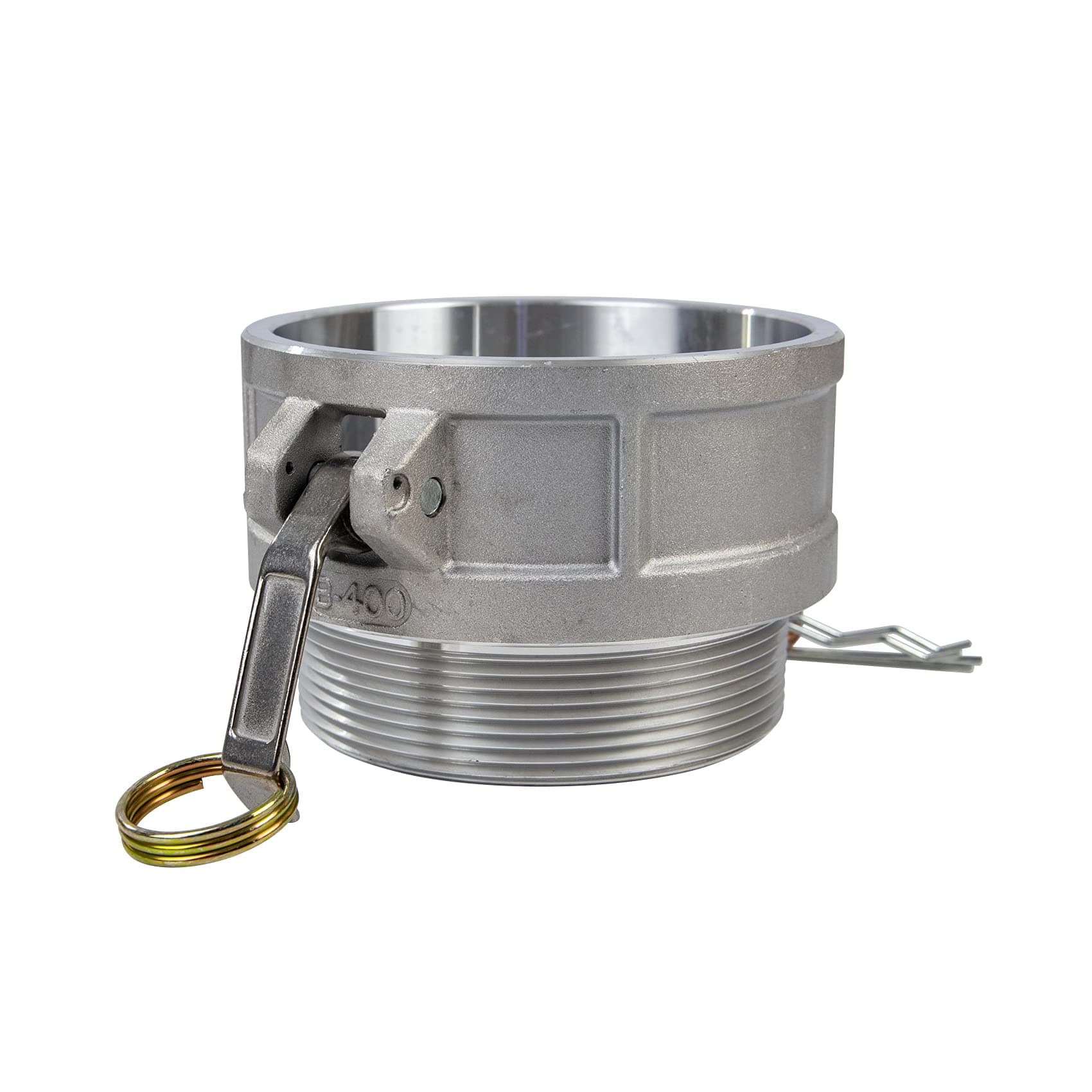 1 pc Aluminum cam lock fittings (4" Part B) cam groove hose fitting camlock fittings, Male Adapter Female NPT Thread camlock fitting (4'')