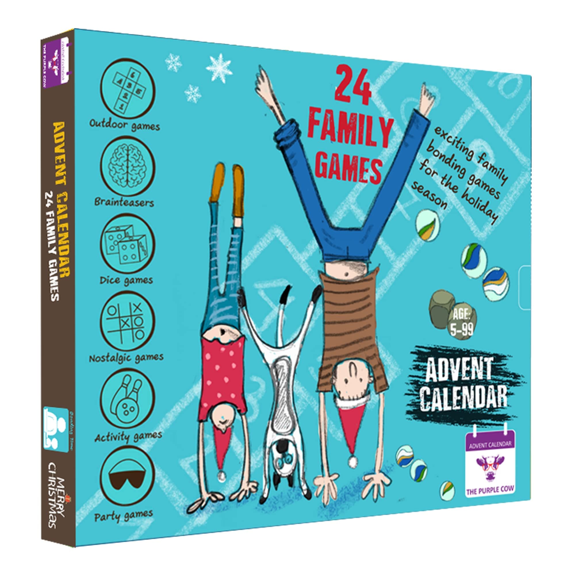 2025 Advent/Countdown Calendar FAMILY GAMES. 24 BEST EVER FAMILY GAMES IN A BOX – enjoy hours of FUN. Comes w/a step-by-step picture guide. For kids aged 6+.The perfect family bonding experience