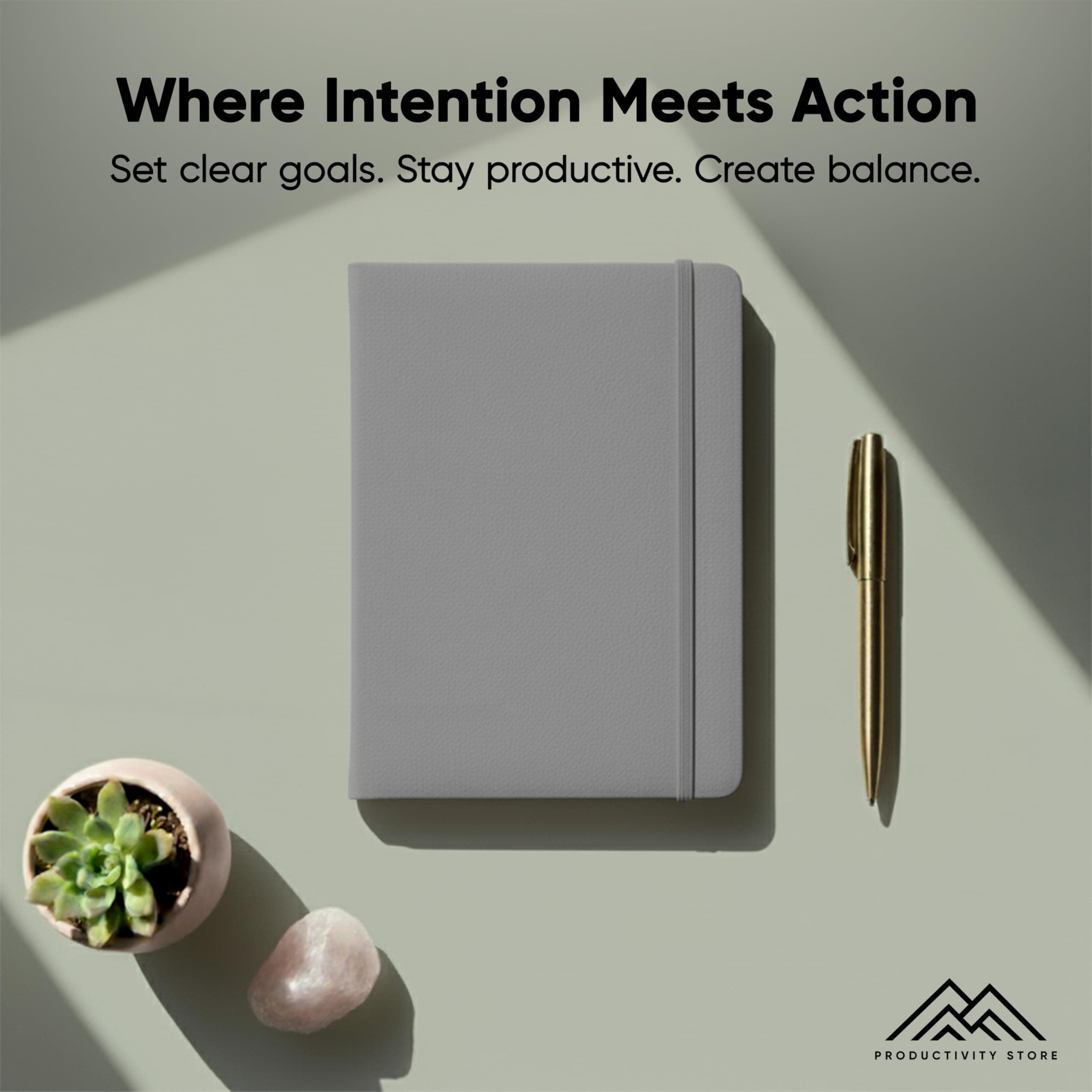 Productivity Store - Dated 2023 Planner PRO - Daily, Weekly and Monthly 2023 Planner - Best 2023 Goal, Work & Productivity Planner | A5 Hardcover 5.5” x 8” (Grey)