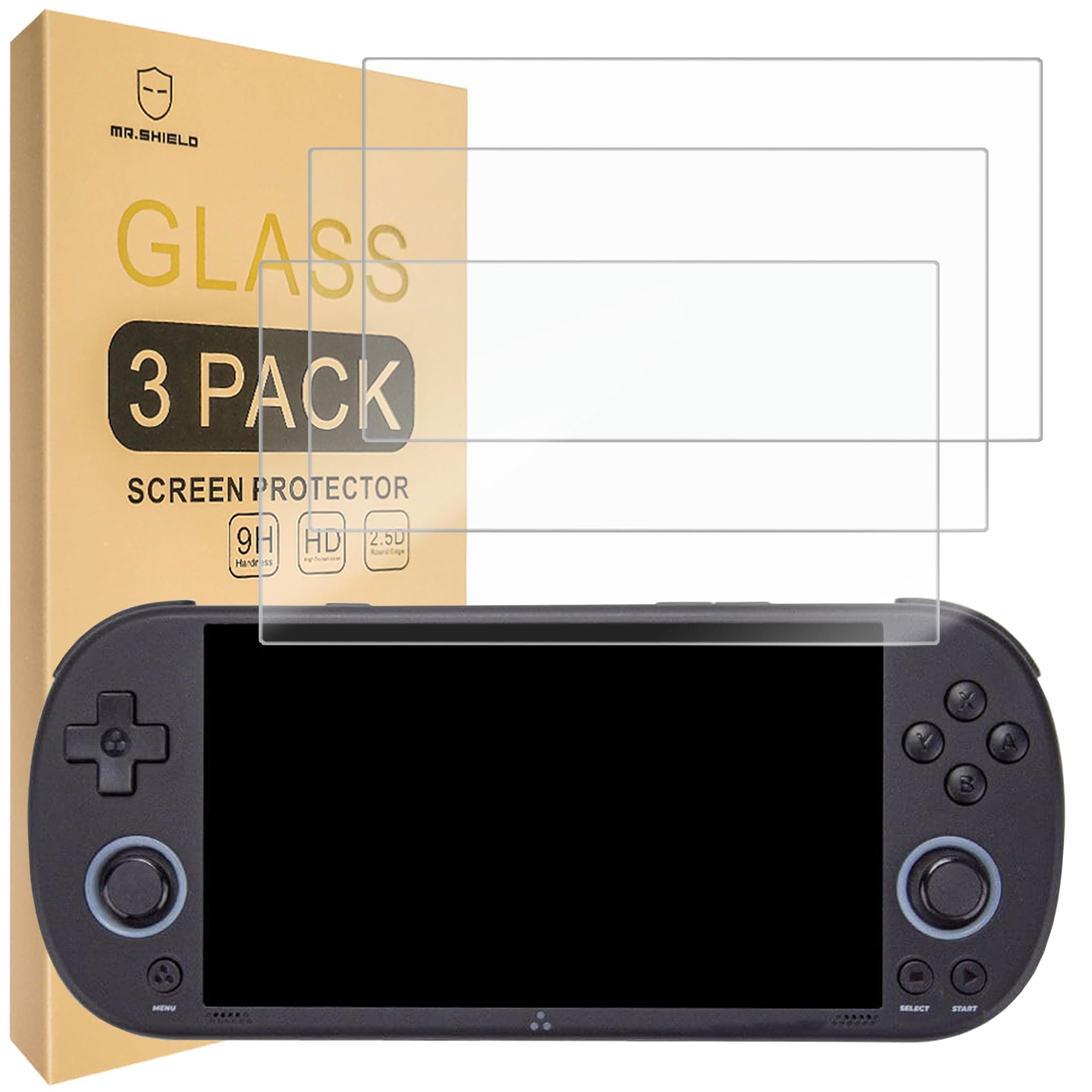 [3-Pack] Screen Protector For TRIMUI Smart Pro [Tempered Glass] [Japan Glass with 9H Hardness] Screen Protector