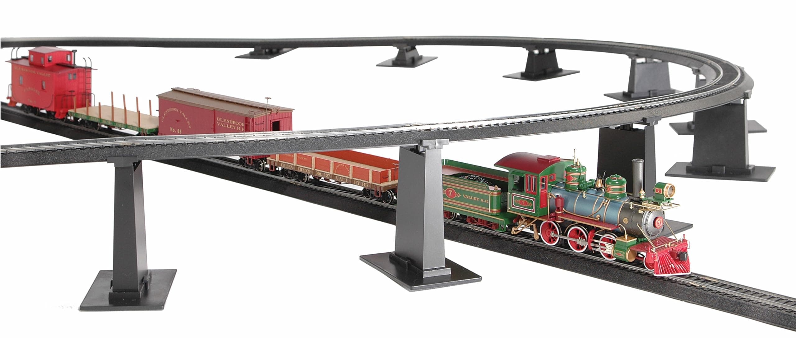 Trains 18 PC. E-Z TRACK Graduated Pier Set (compatible with On30)