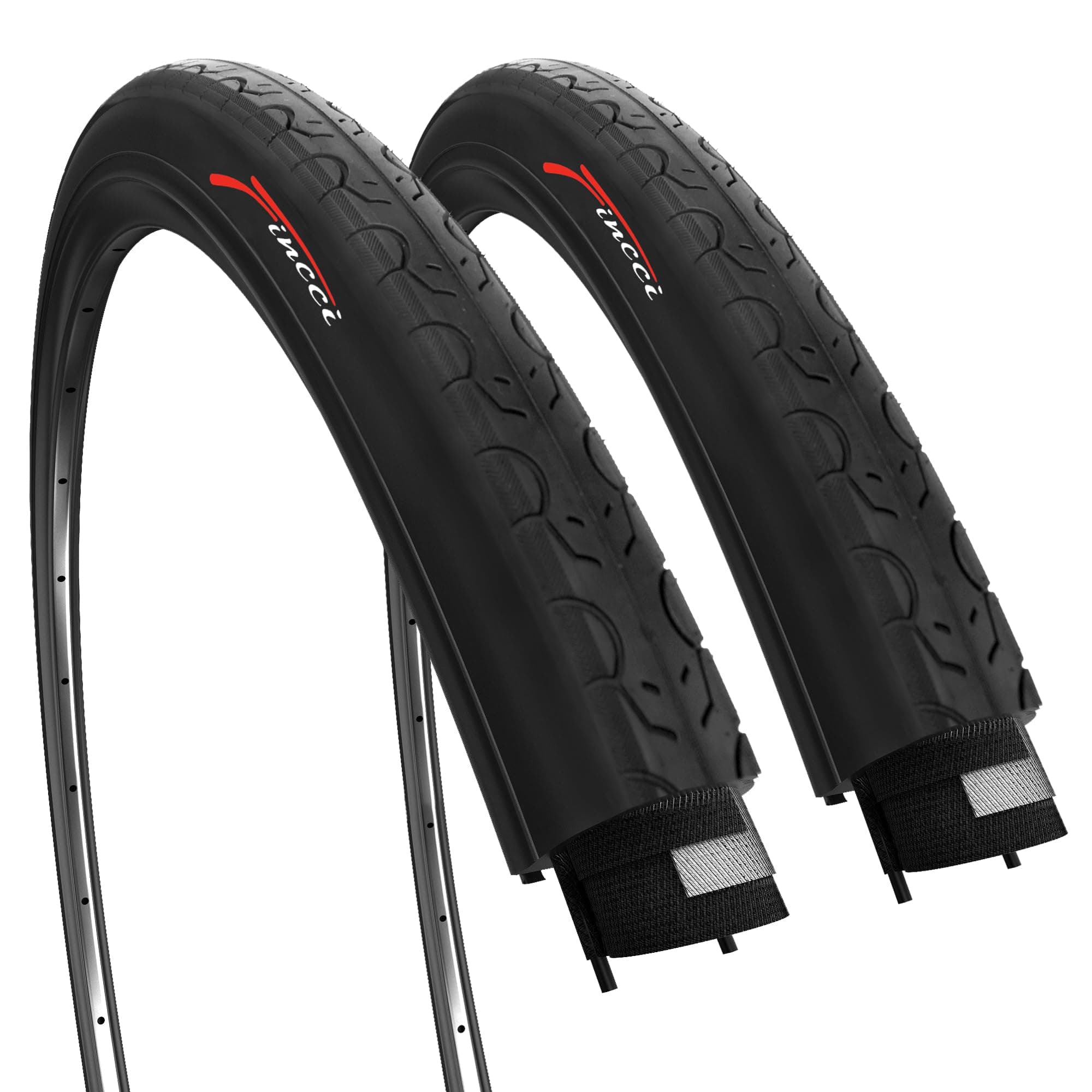 Fincci 26 x 1.25 Tyre 32-559 26 inch Mountain Slick Bike Tyres for Cycle Road MTB Hybrid Bicycle