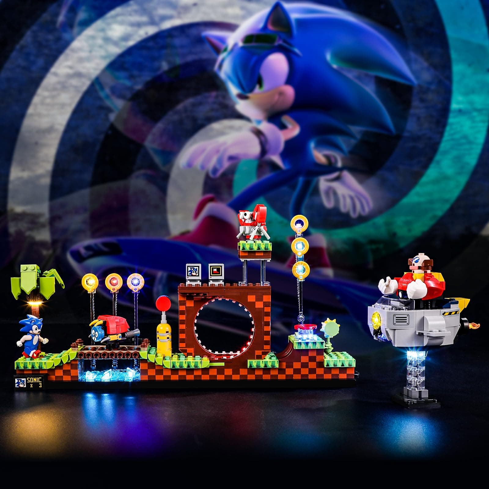BRIKSMAX Light for Lego-21331 Sonic Hedgehog Green Hill Zone - Led Lighting Kit Compatible with Lego Ideas - Not Include The Lego Set