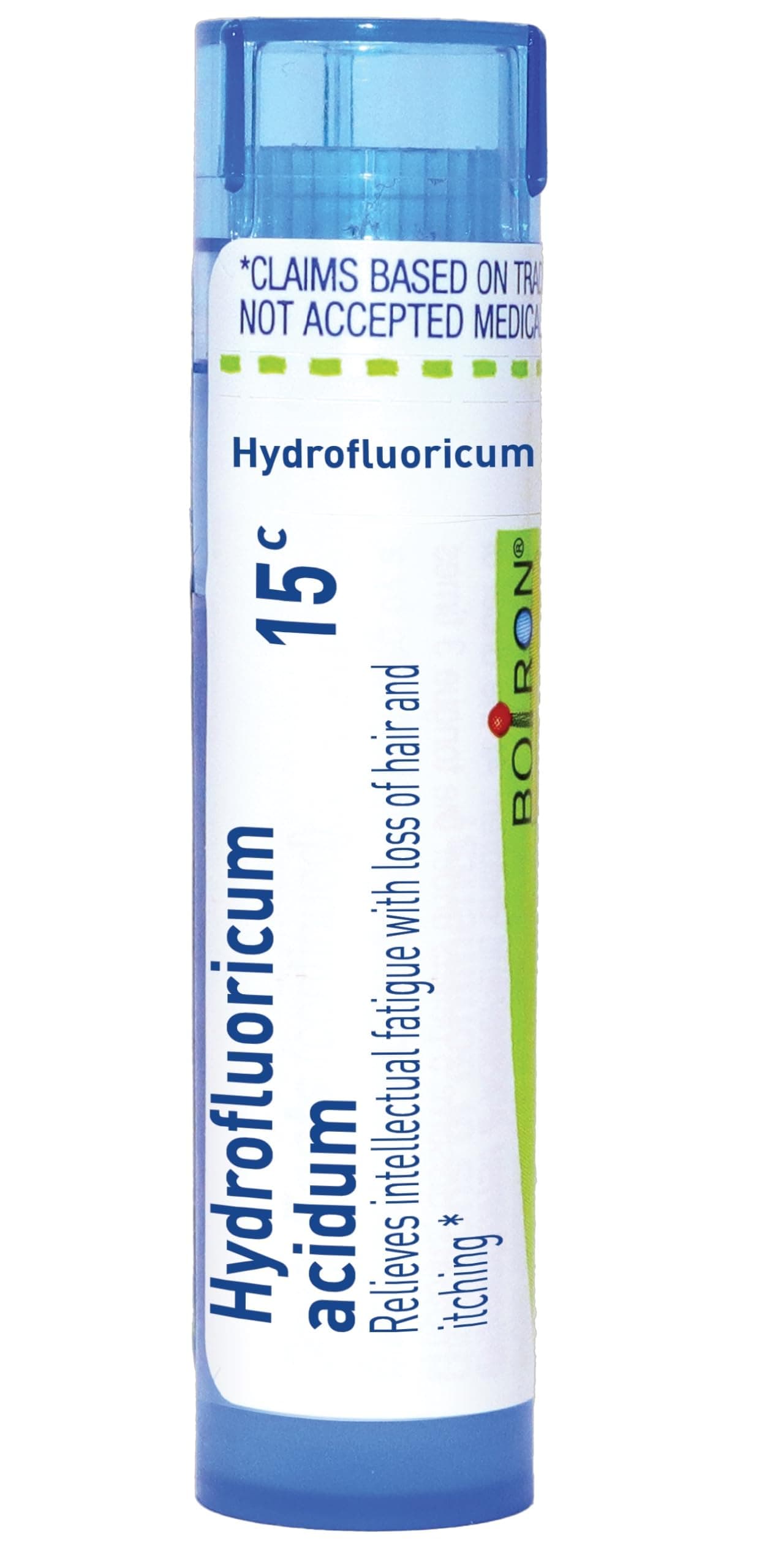 Boiron Hydrofluoricum Acidum 15C for Intellectual Fatigue with Loss of Hair & Itching - 80 Pellets