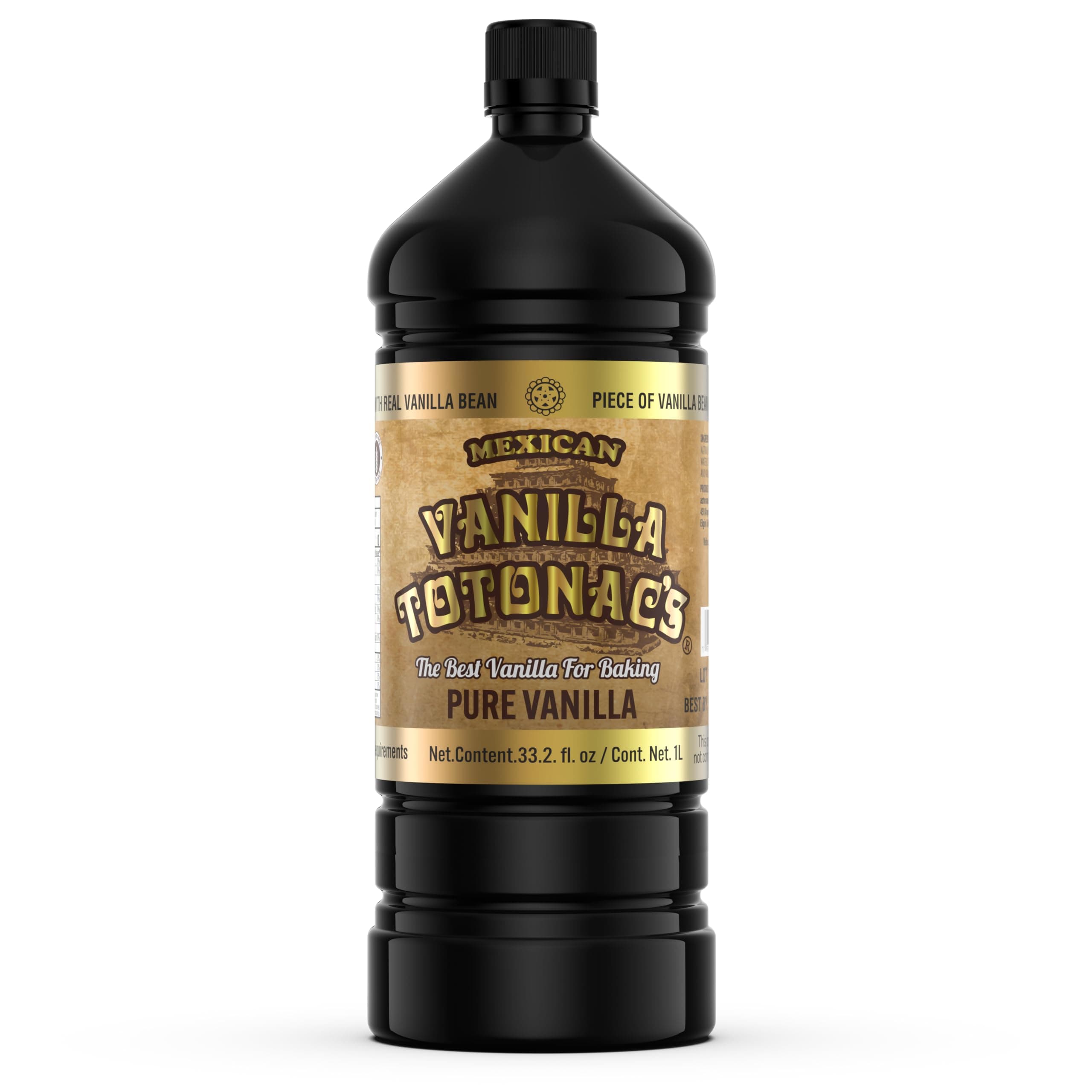 Mexican Vanilla Totonacs Pure Vanilla Flavor, 33.2 Fluid Ounces