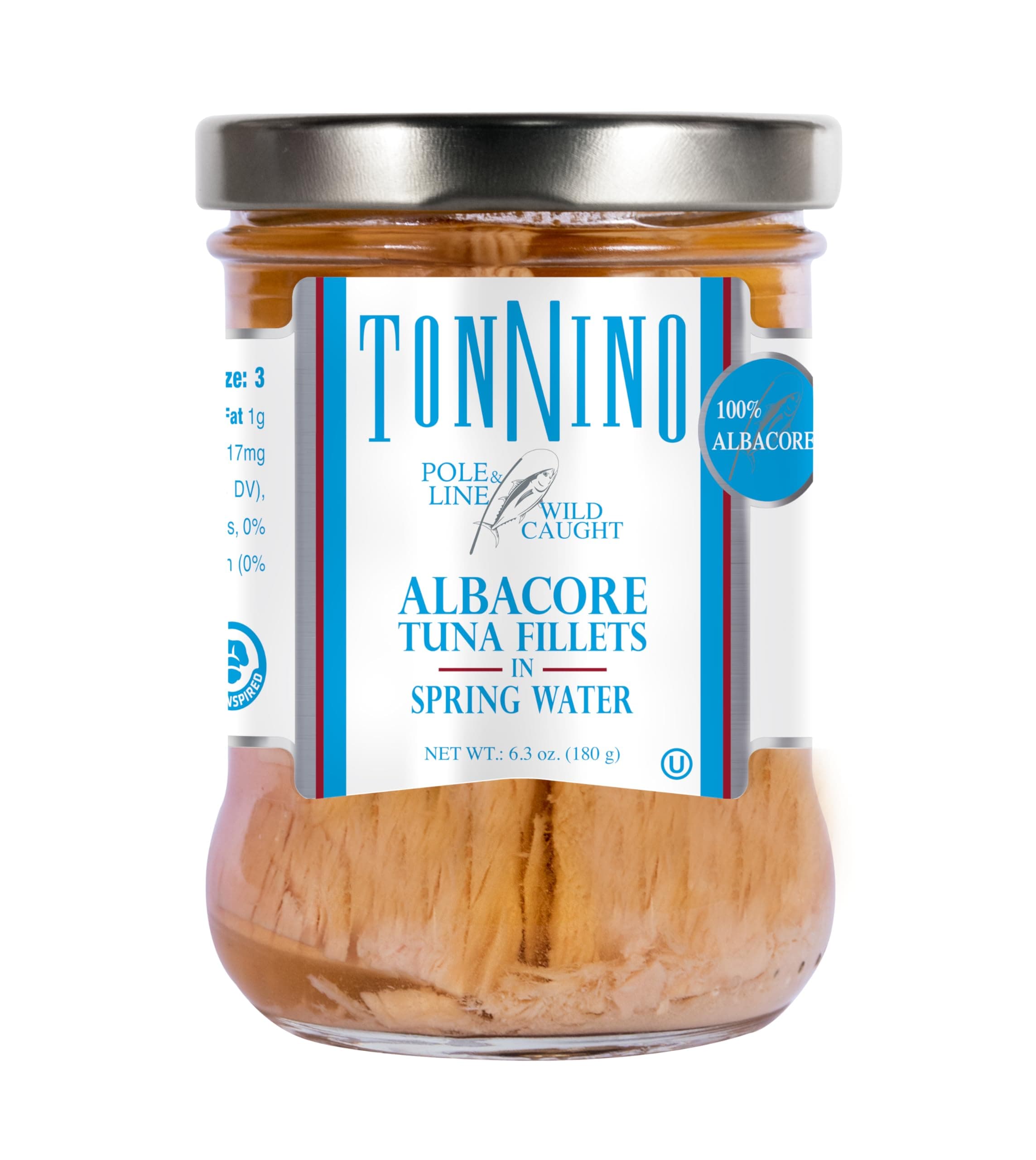 Tuna Fish Albacore - Spring Water – Pack of 6 – Alternative to Salmon – Protein Snacks – Ready to Eat Meals