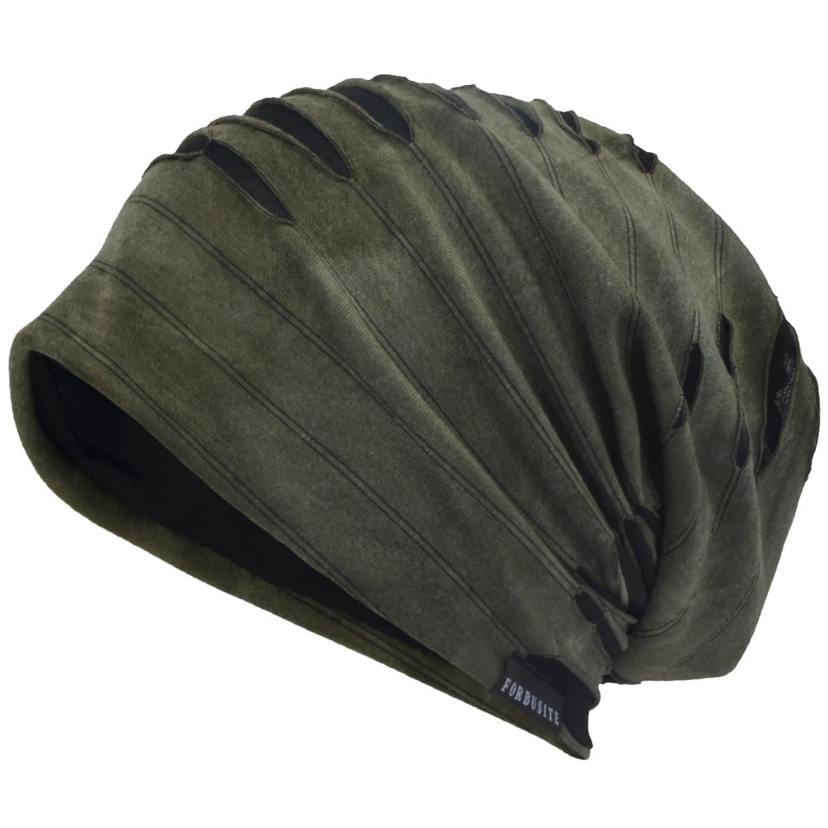 Mens Jersey Slouch Beanie Summer Skullcap