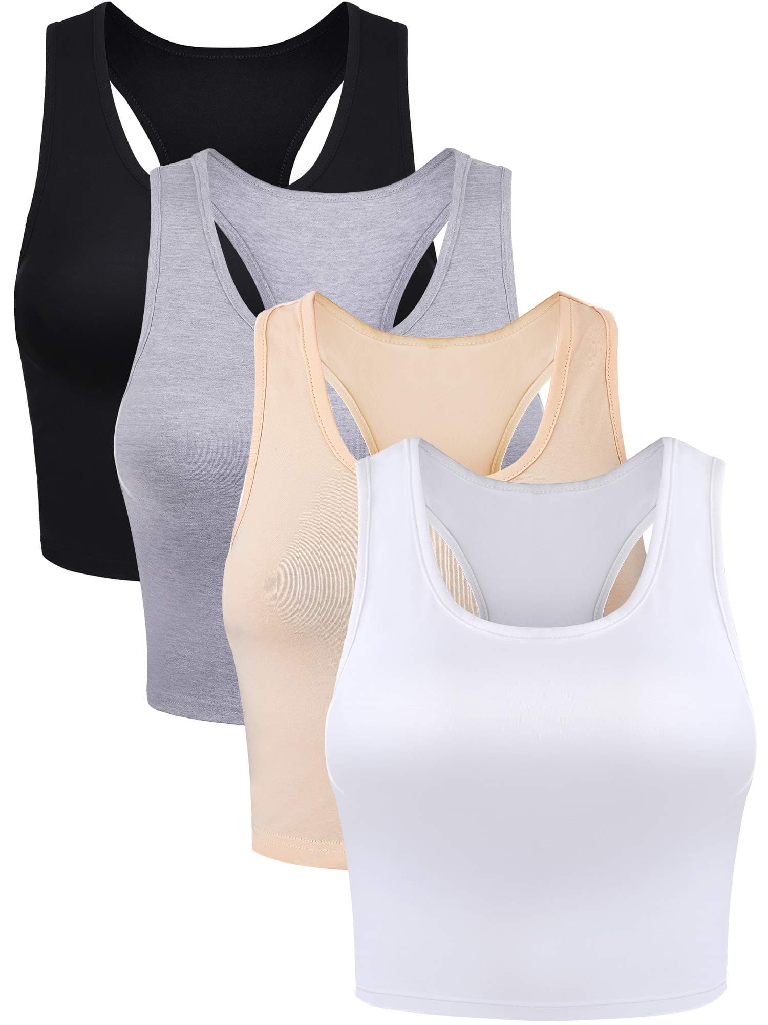 Women's Boao Sport Cropped Tank Tops (pack of 4)