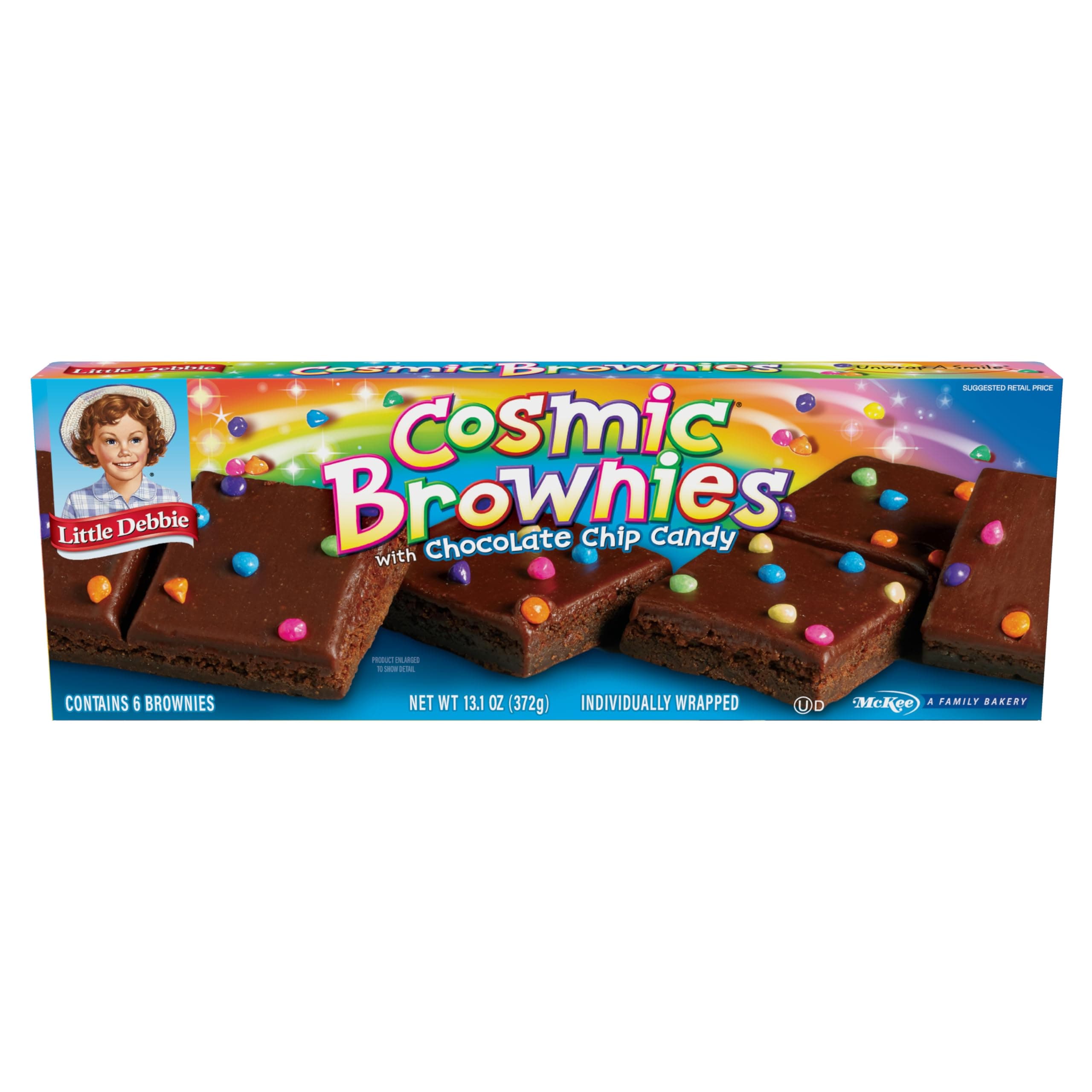 Little DebbieCosmic Brownies, 1 Box, 6 Individually Wrapped Brownies