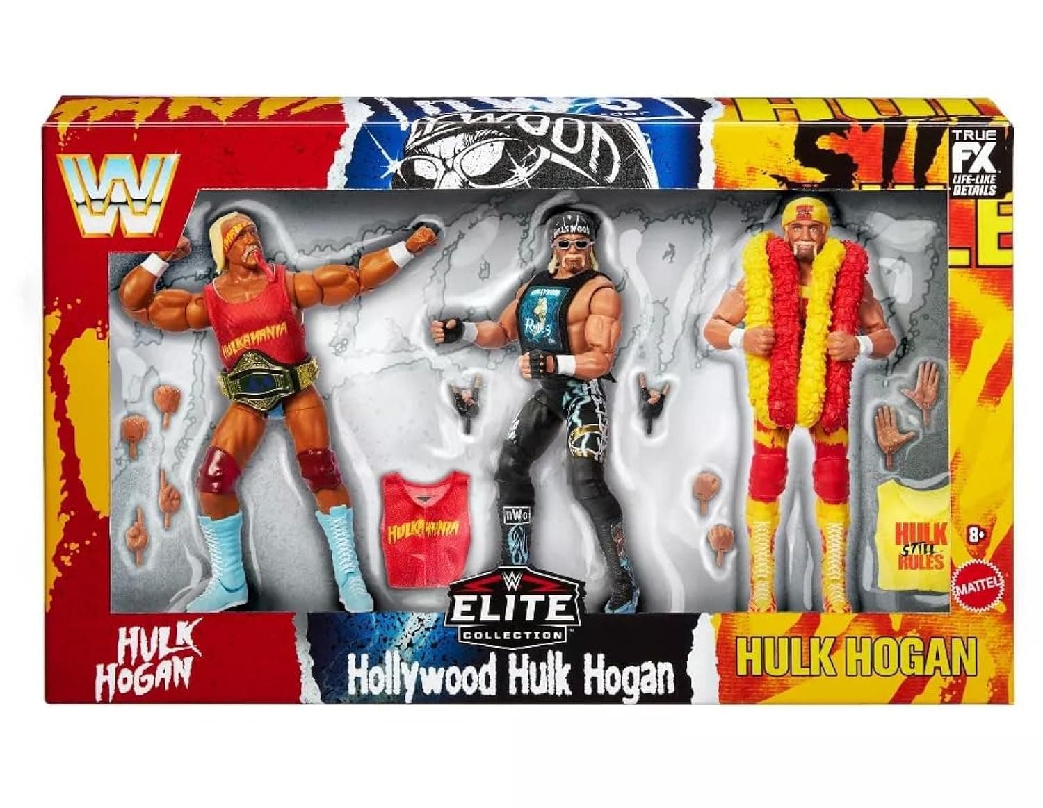 Mattel WWE Elite Collection Halka Mania 40th Anniversary Action Figure Set - 3 Pack