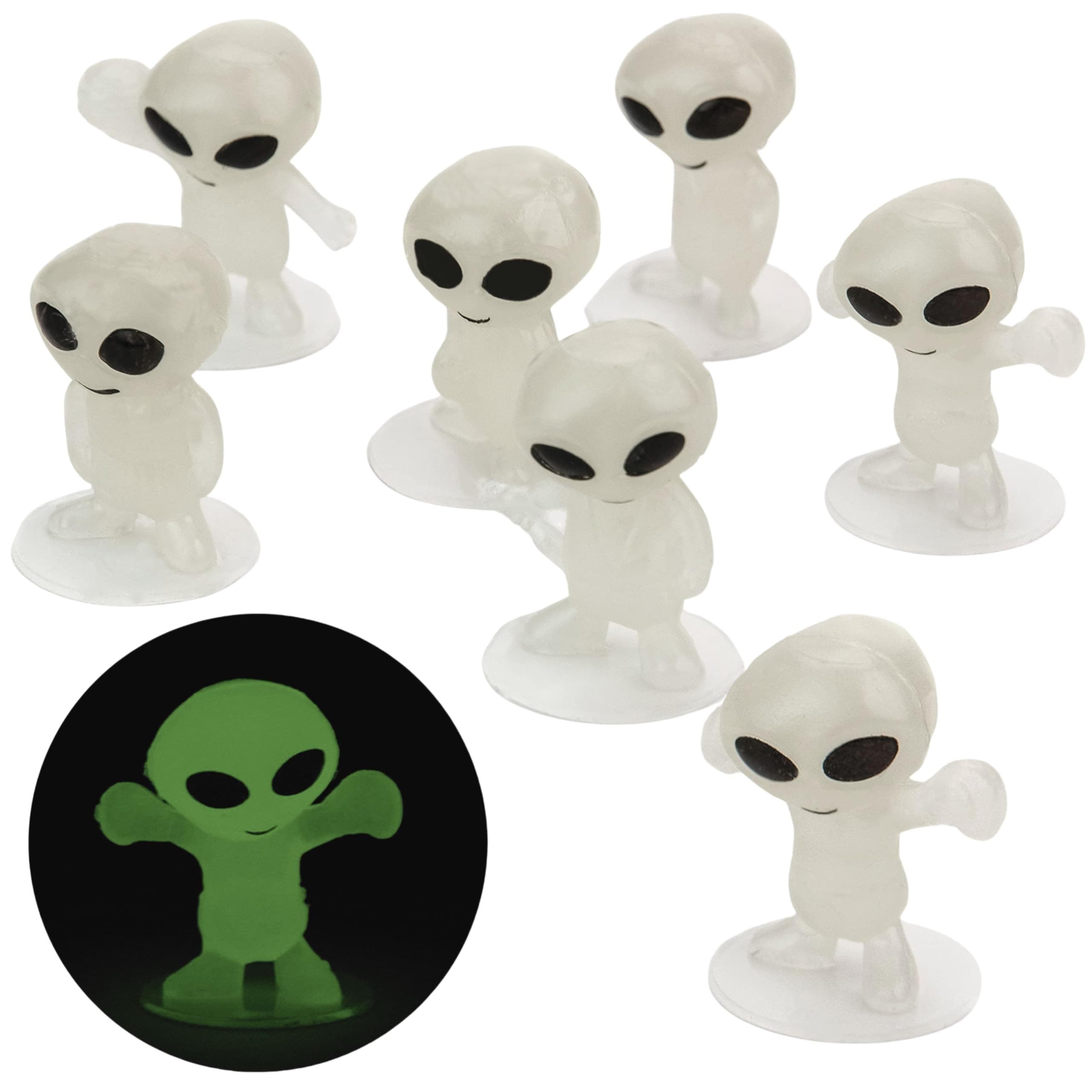 1 Inch Glow in the Dark Alien Figurines