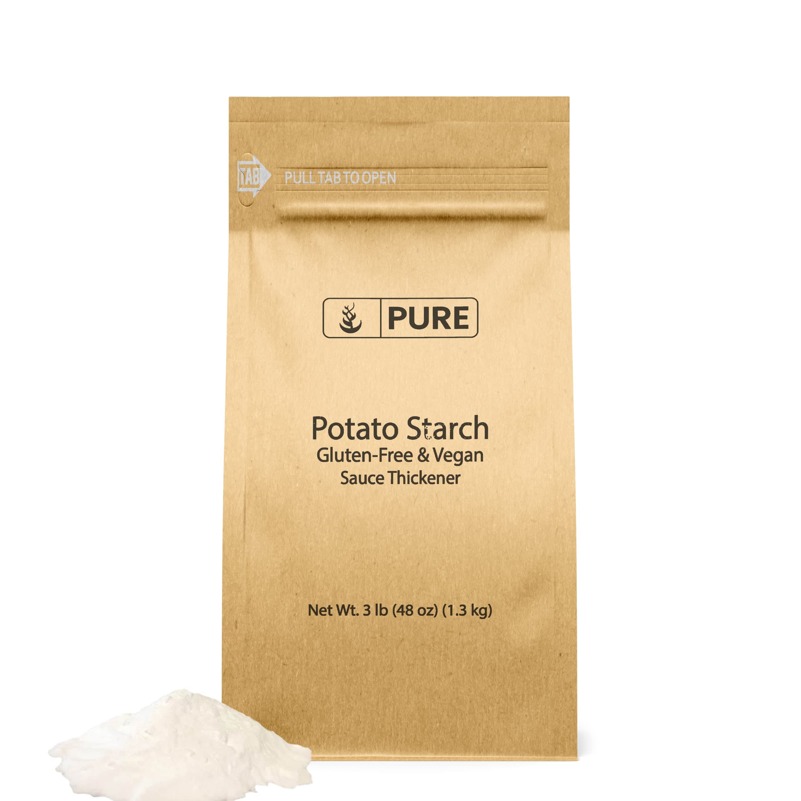 Pure Original Ingredients Potato Starch Thickener For Sauces, Soup, & Gravy (3 Pound)